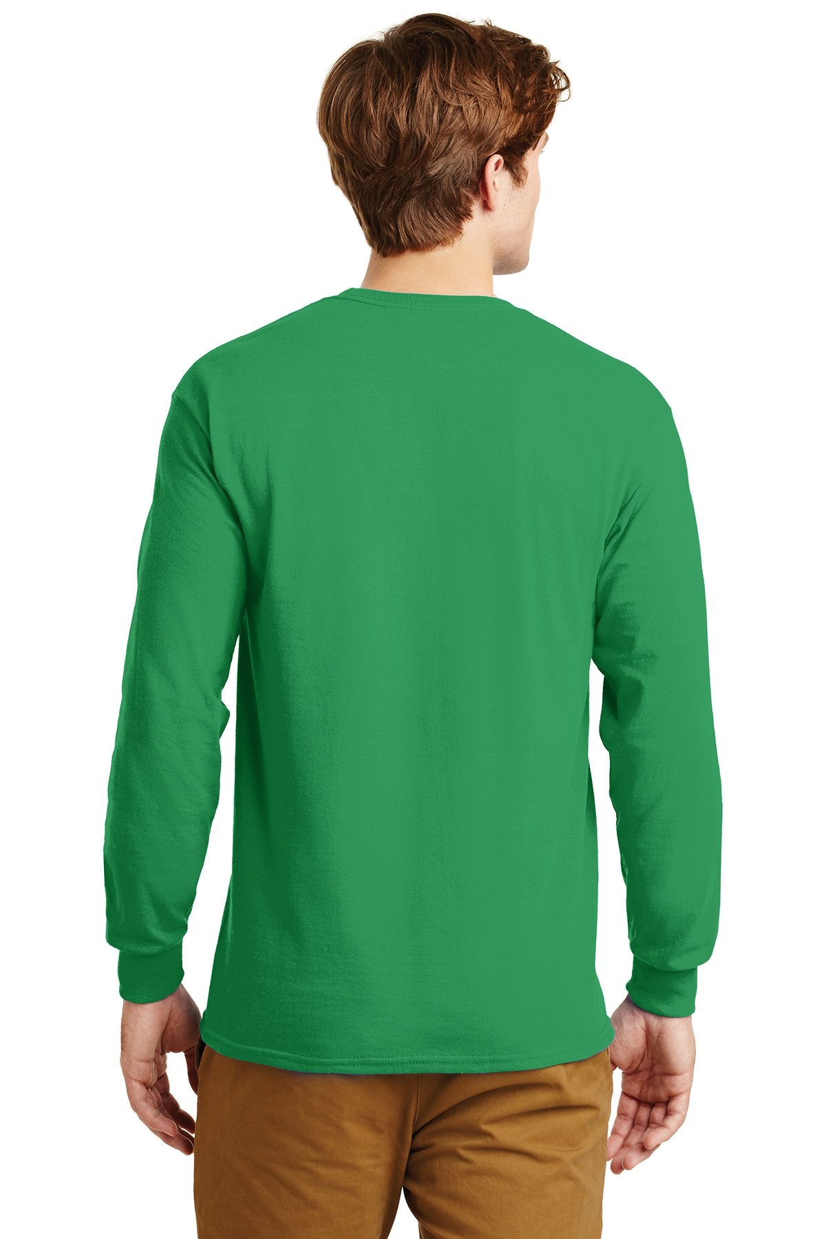 gildan ultra cotton long sleeve t shirt g2400 irish green