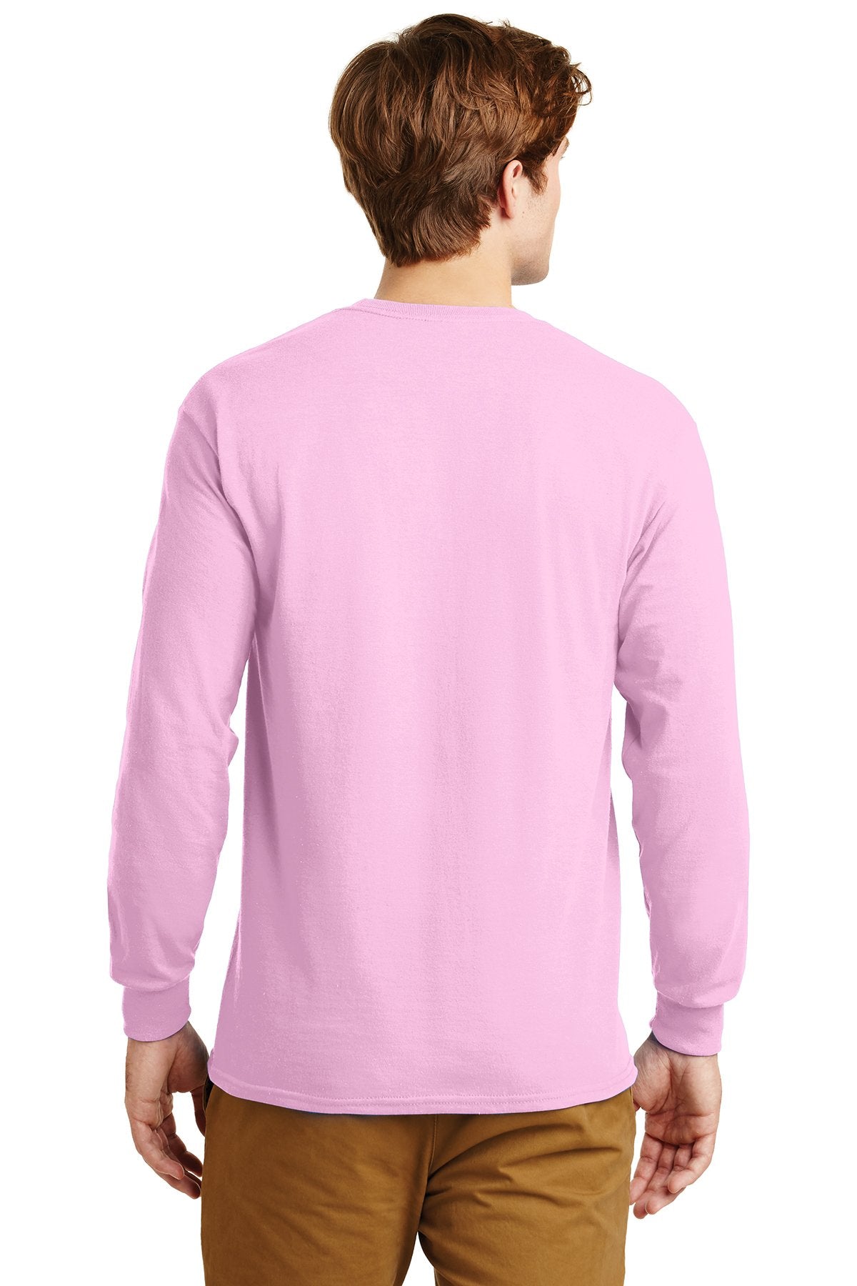 gildan ultra cotton long sleeve t shirt g2400 light pink