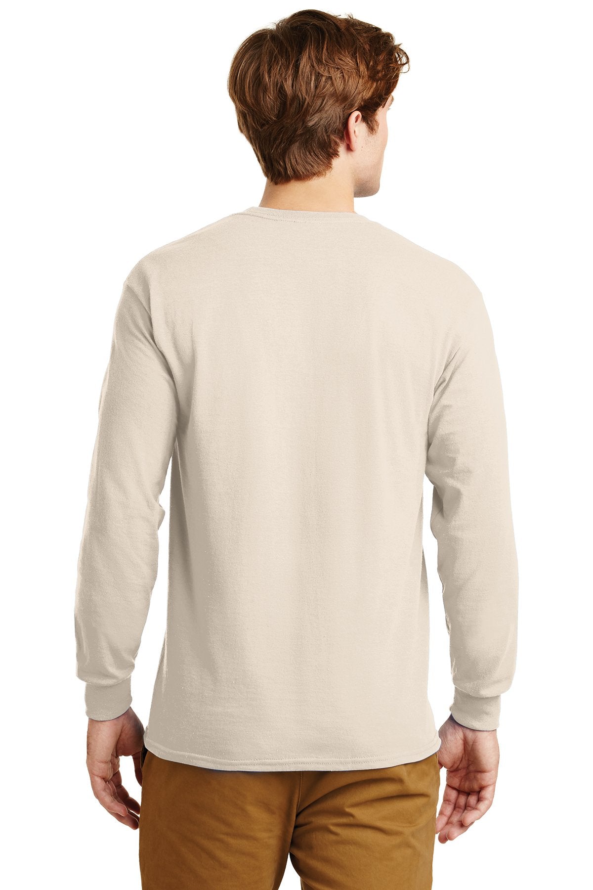 gildan ultra cotton long sleeve t shirt g2400 natural