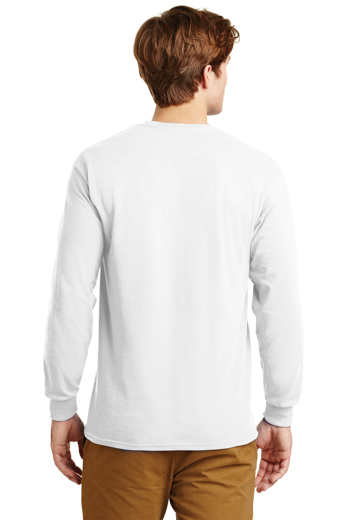 gildan ultra cotton long sleeve t shirt g2400 white