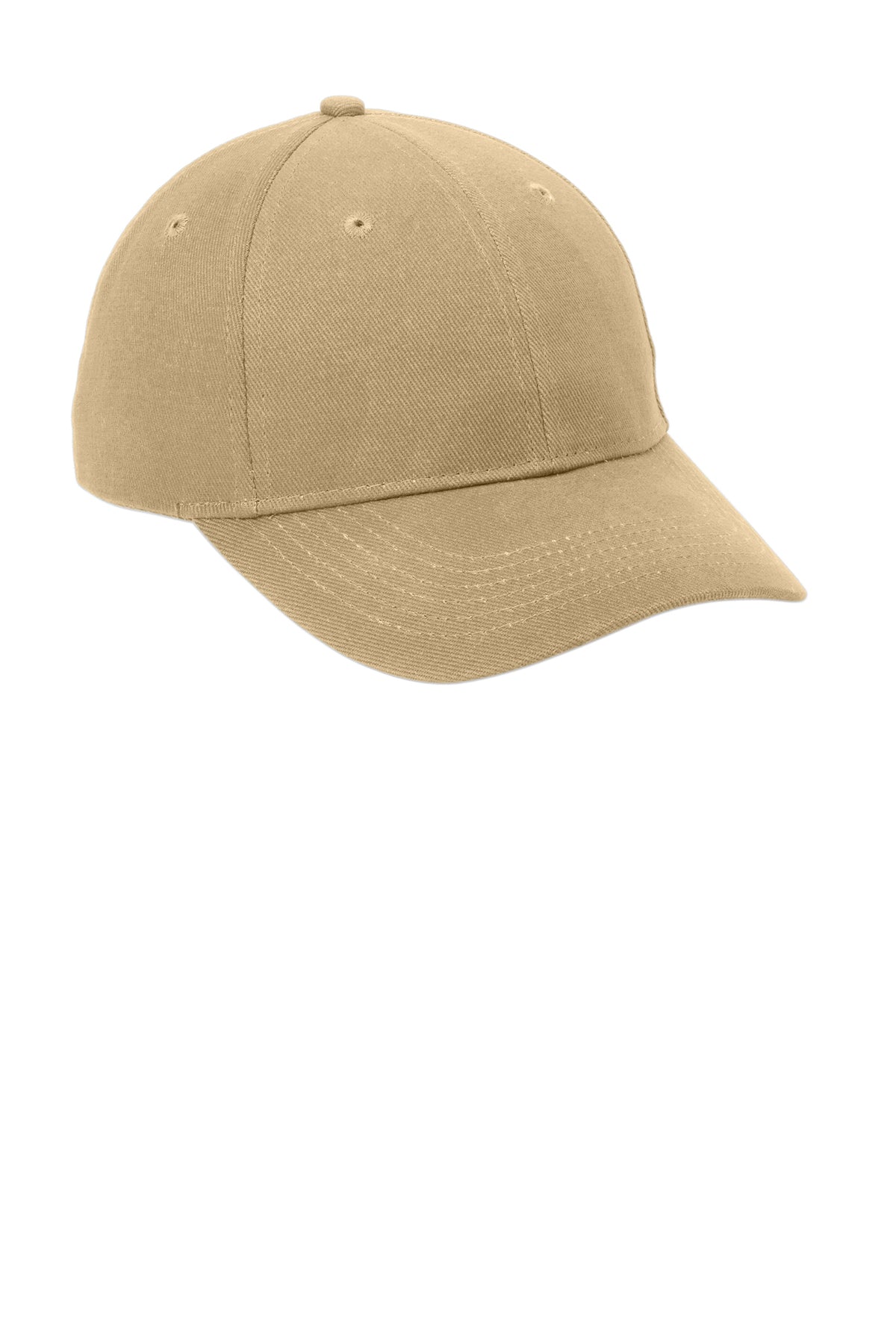 Port & Company Brushed Twill Customized Caps, Khaki