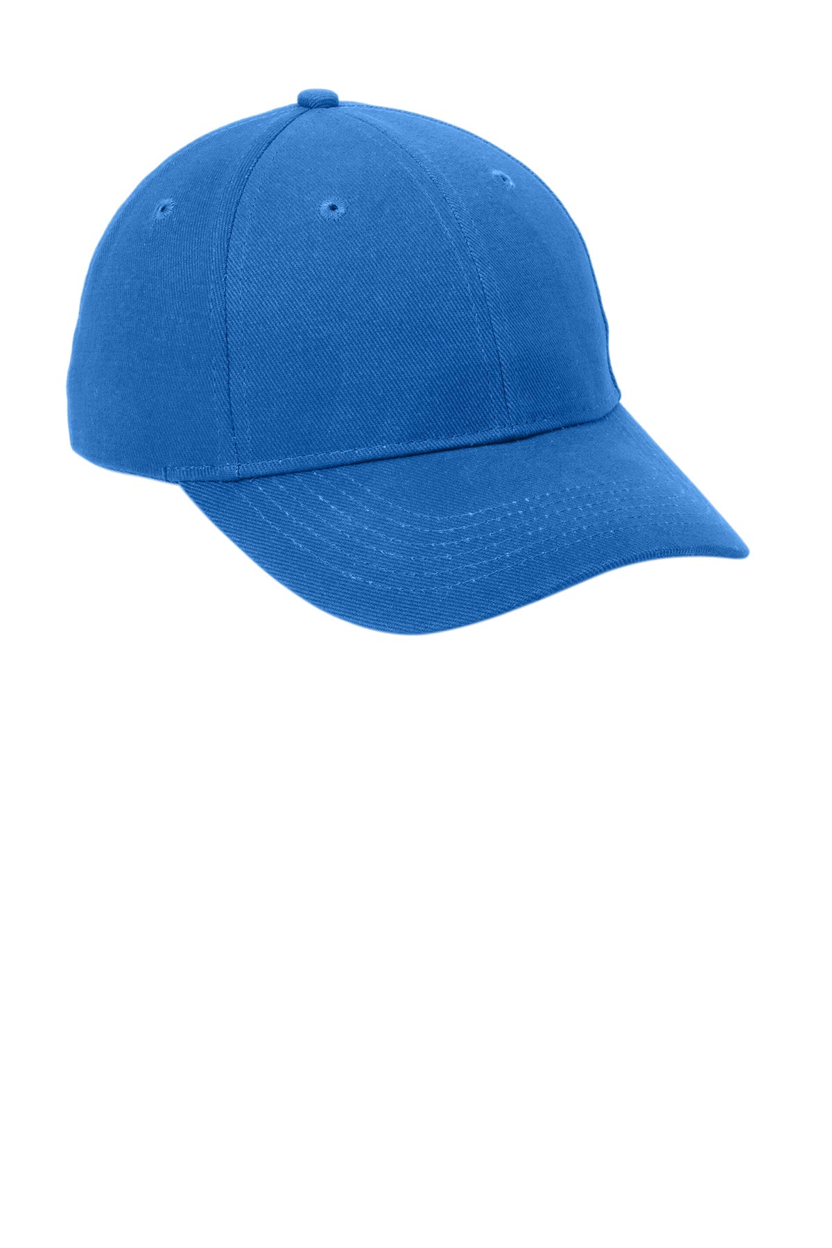 Port & Company Brushed Twill Branded Caps, Royal