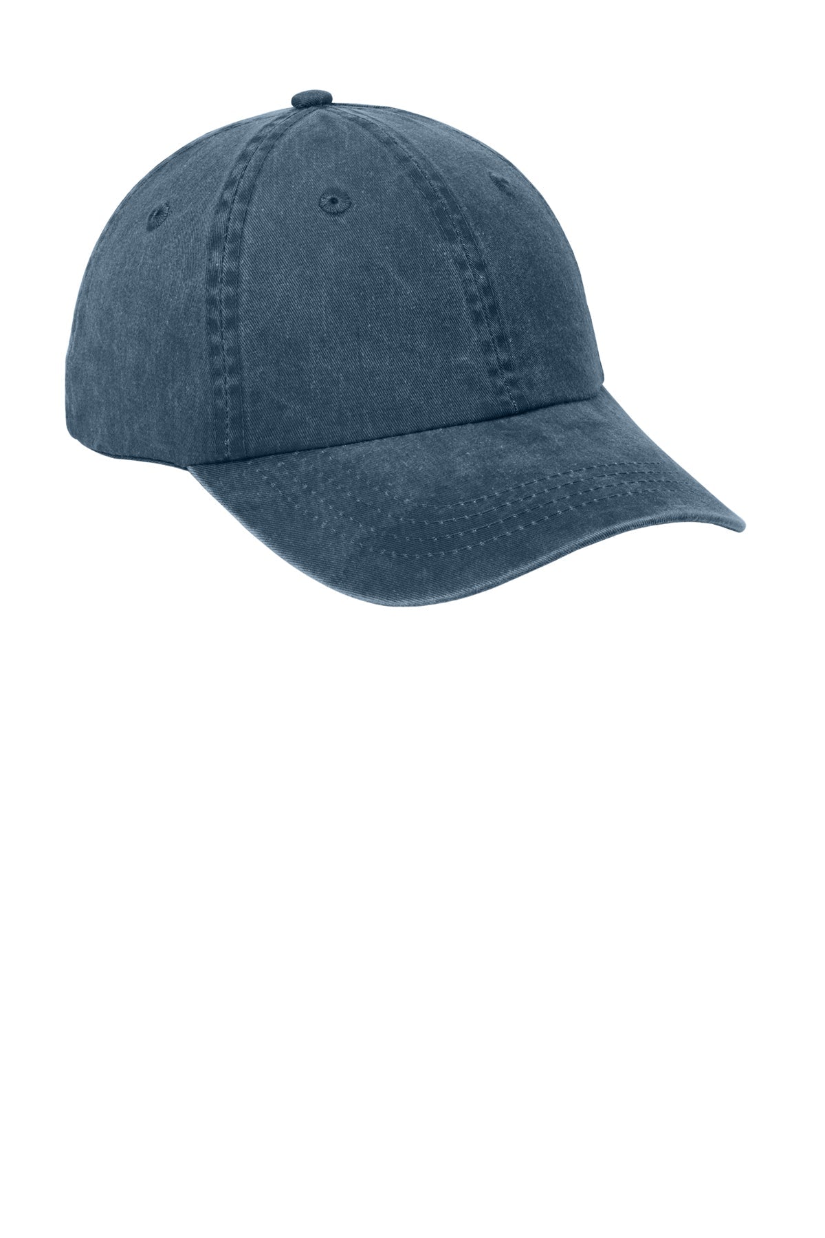 Port & Company Pigment Dyed Customized Caps, Navy
