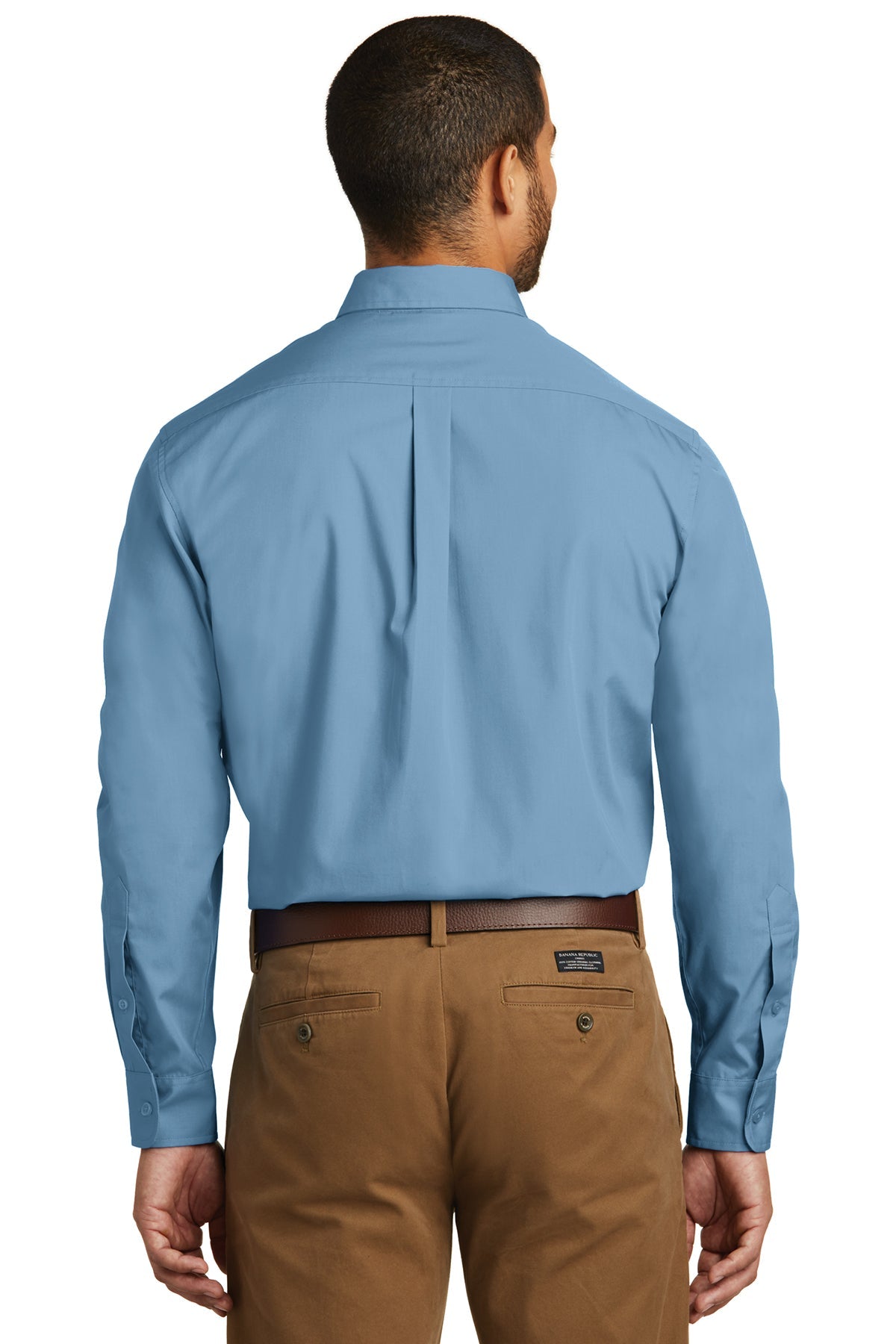 port authority_w100 _carolina blue_company_logo_button downs