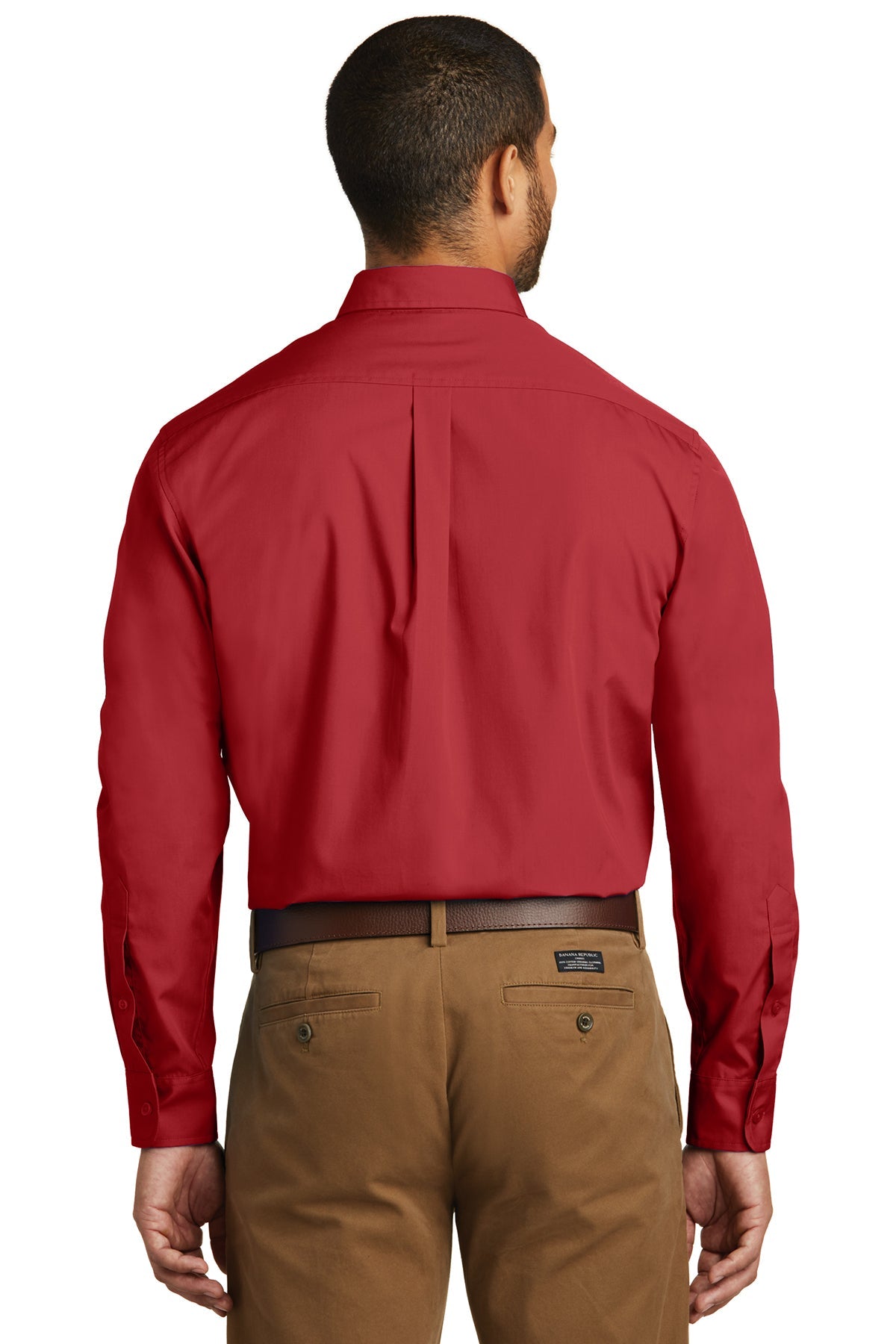 port authority_w100 _rich red_company_logo_button downs