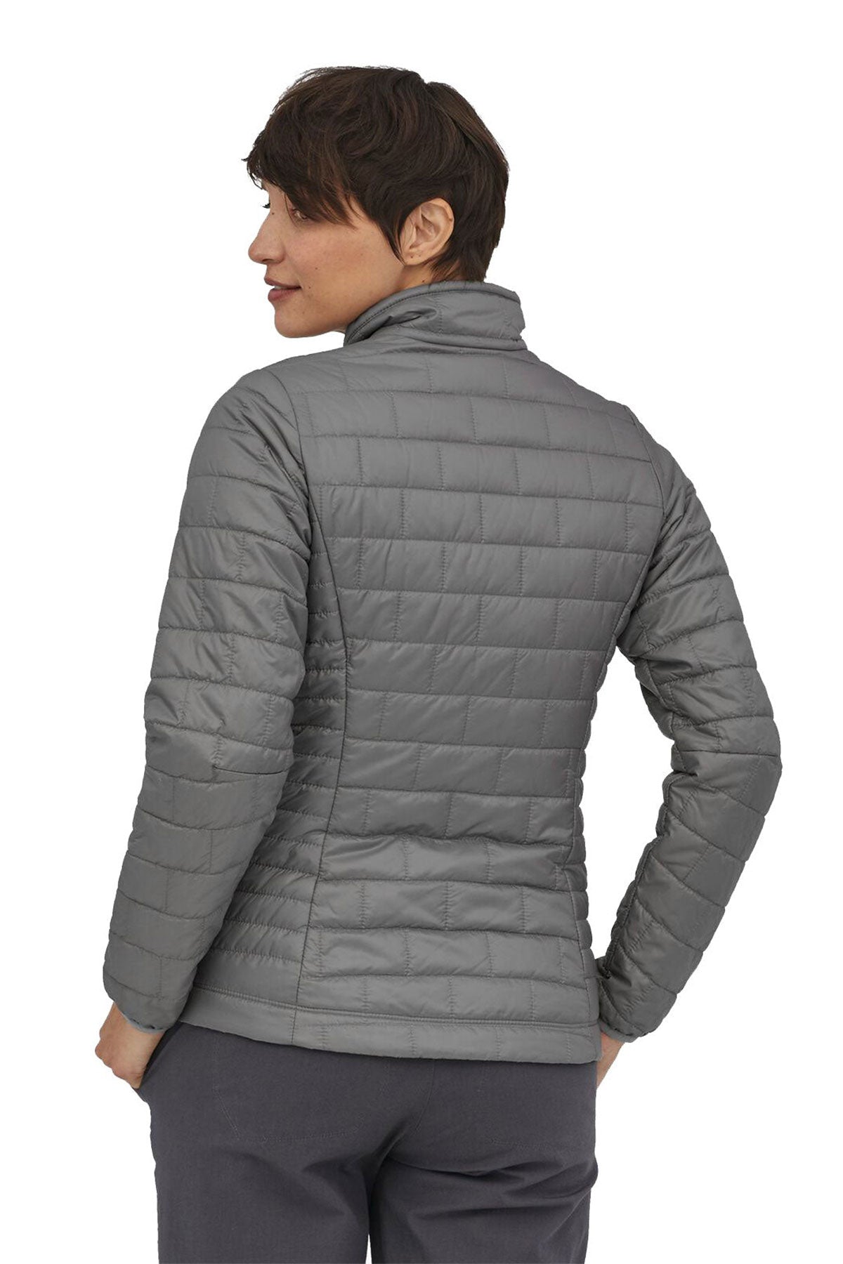 Patagonia Womens Nano Puff Custom Jackets, Feather Grey