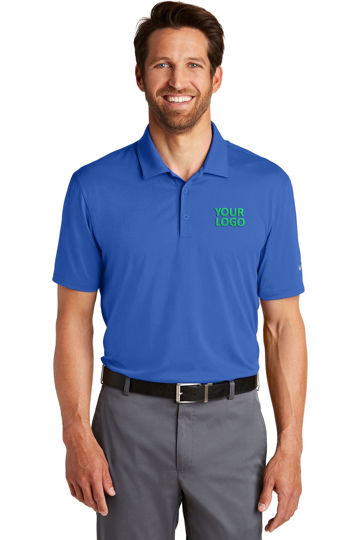 nike game royal 883681 custom made work polo shirts