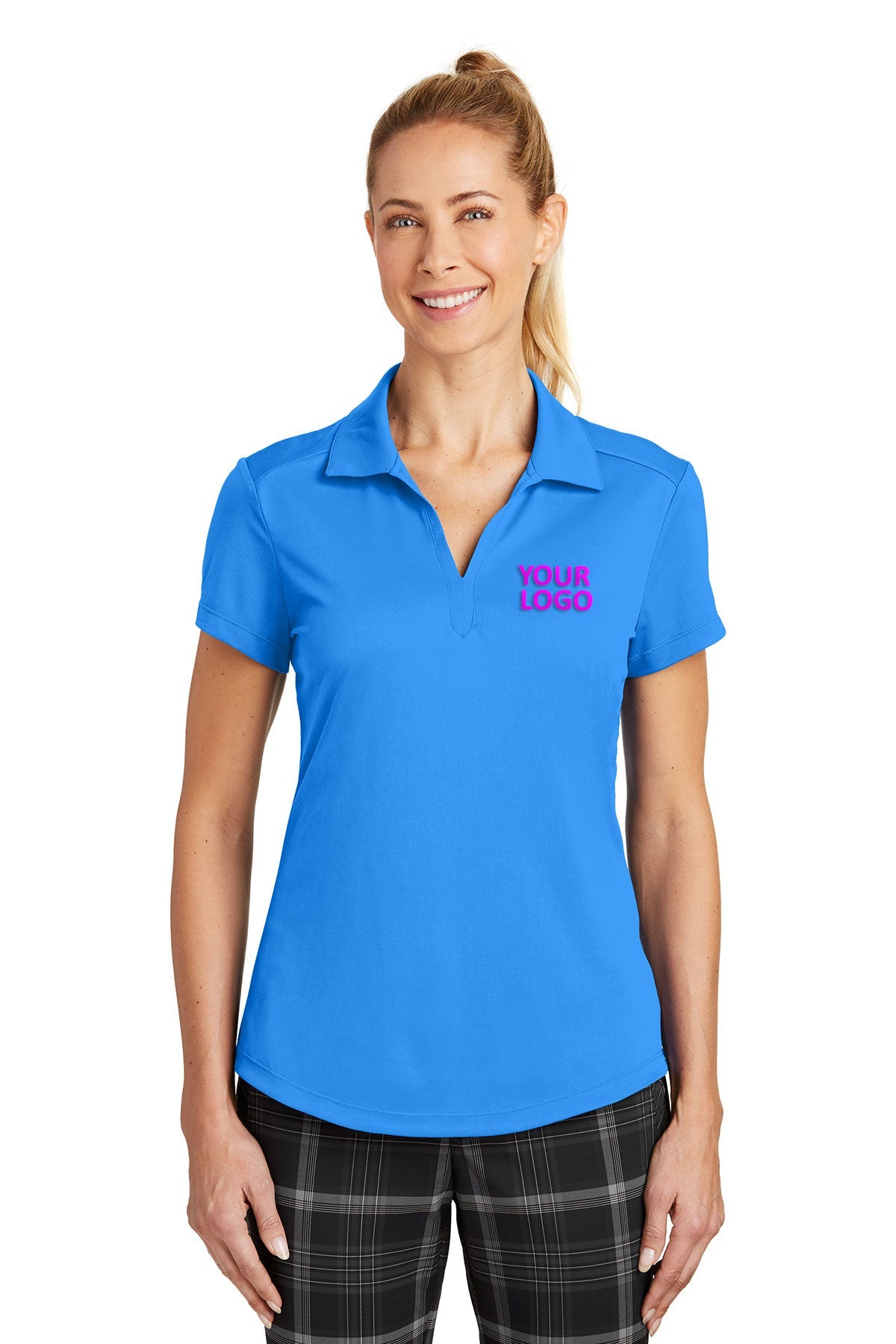 nike light photo blue 838957 polo shirts brand logo