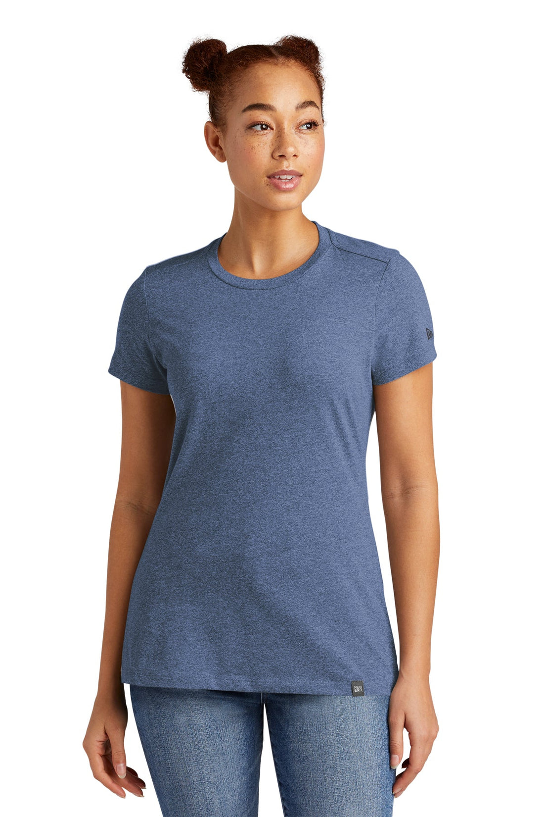 Branded New Era Ladies Heritage Blend Crew Tee Dark Royal Twist
