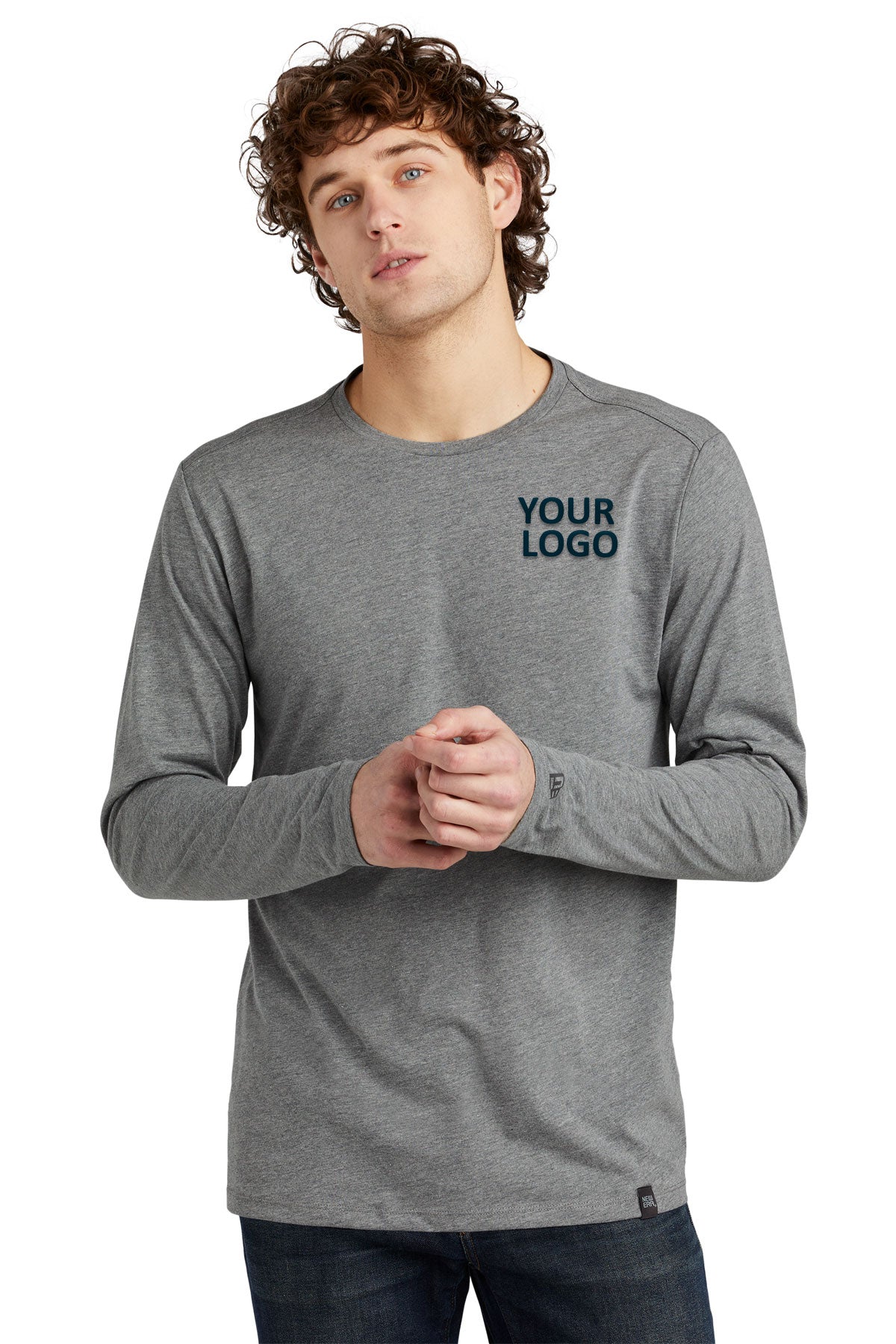 New Era Heritage Blend Long Sleeve Crew Tee