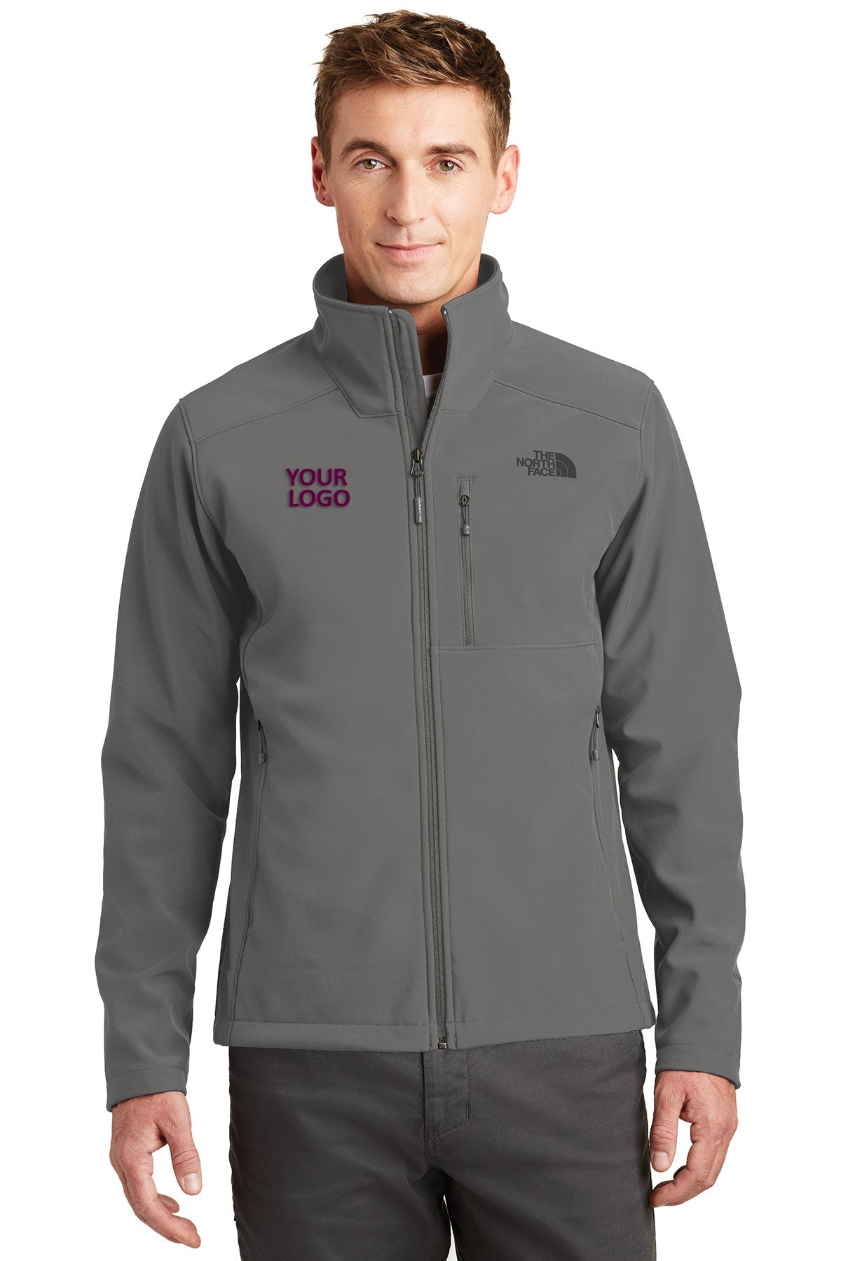 The North Face Asphalt Grey NF0A3LGT jacket company logo