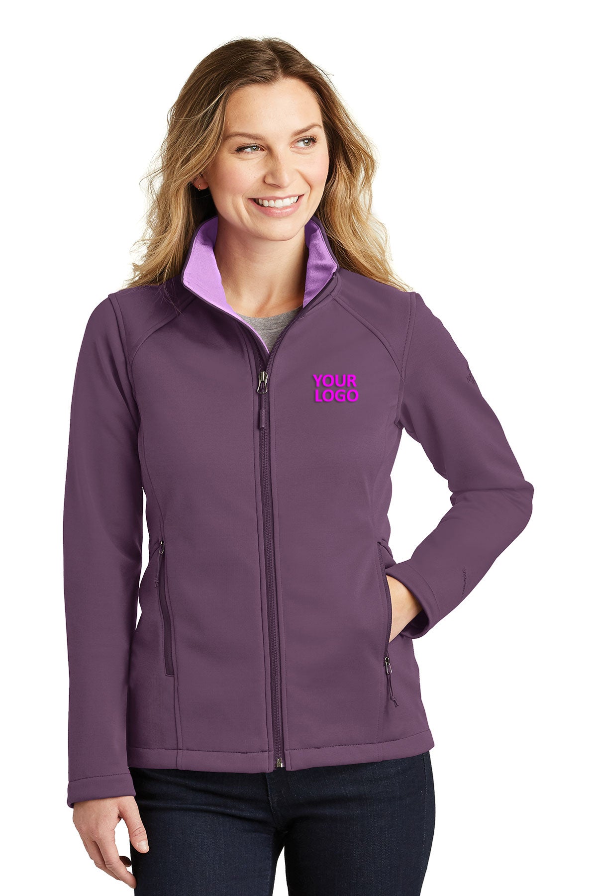 The North Face Blackberry Wine NF0A3LGY business jackets with logo