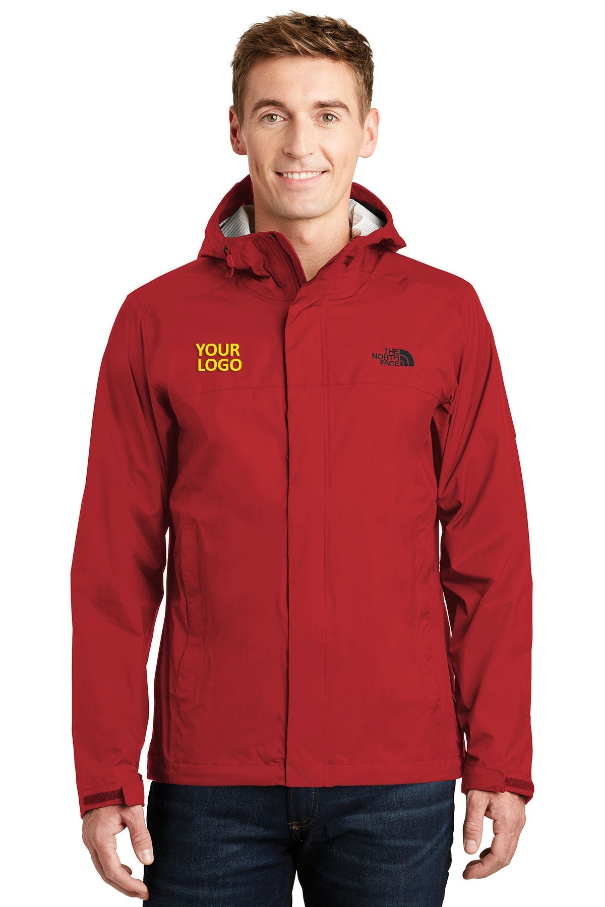 North Face DryVent Rain Jacket Rage Red