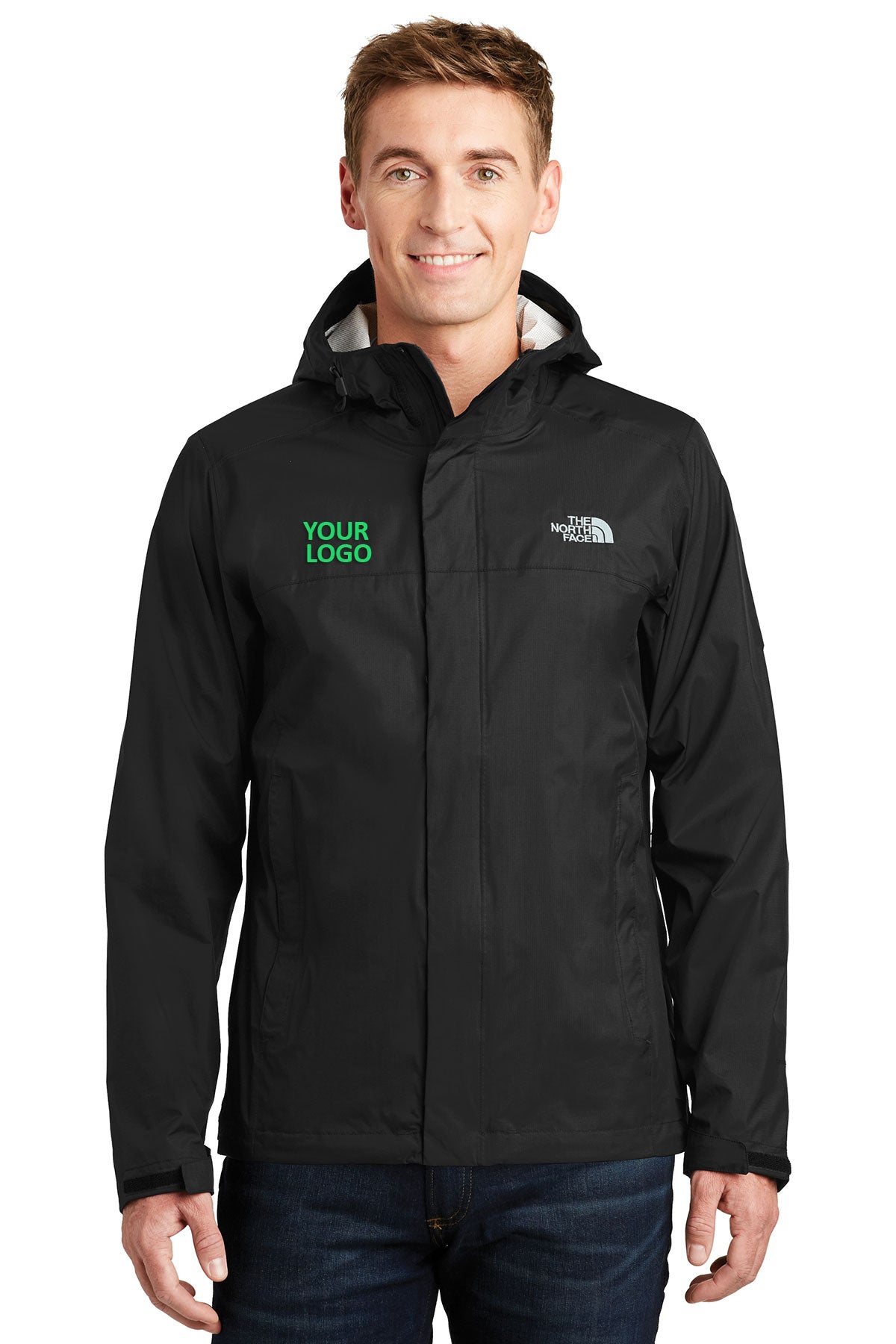 The North Face TNF Black NF0A3LH4 promotional jackets company logo