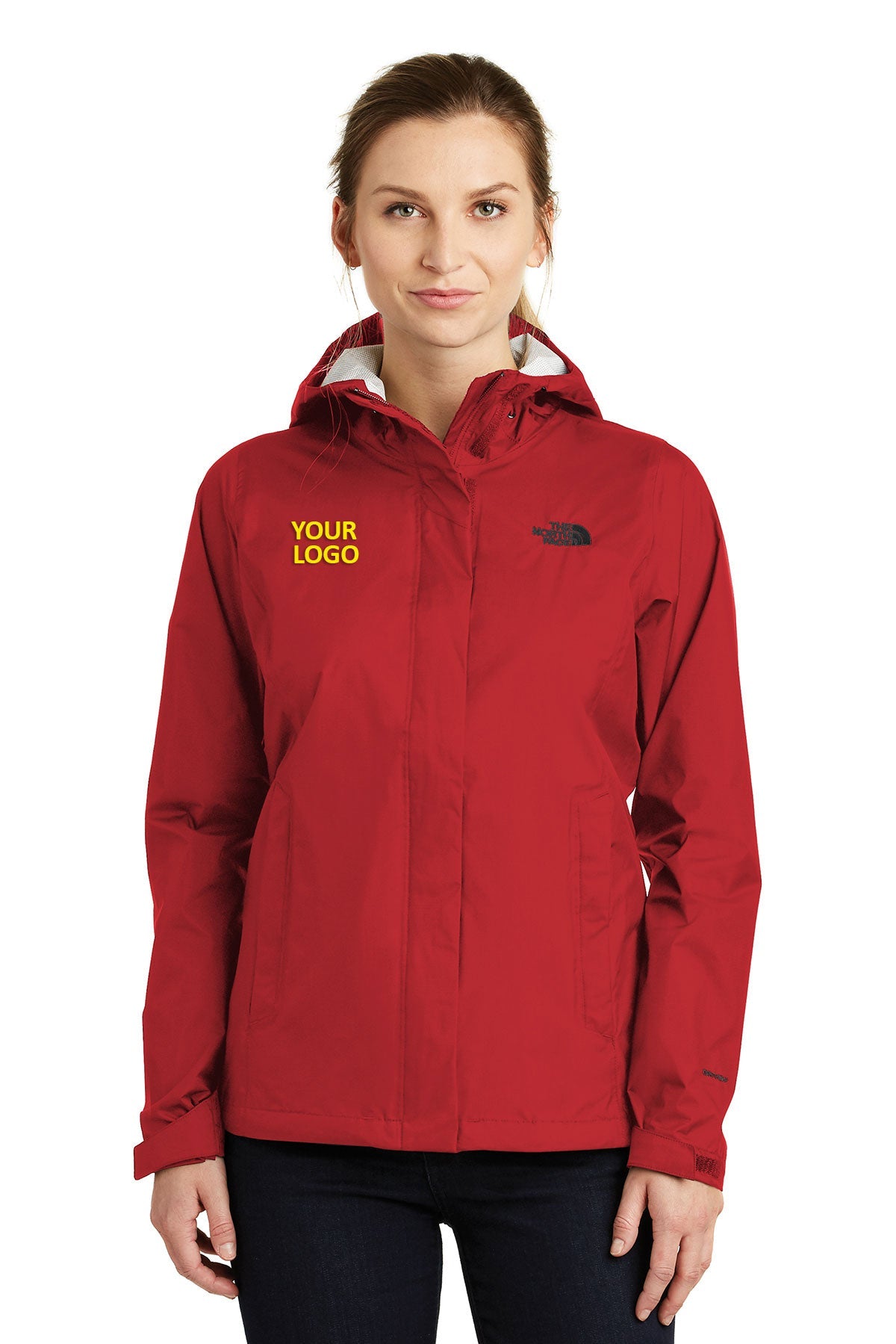 North Face Ladies DryVent Rain Jacket Rage Red