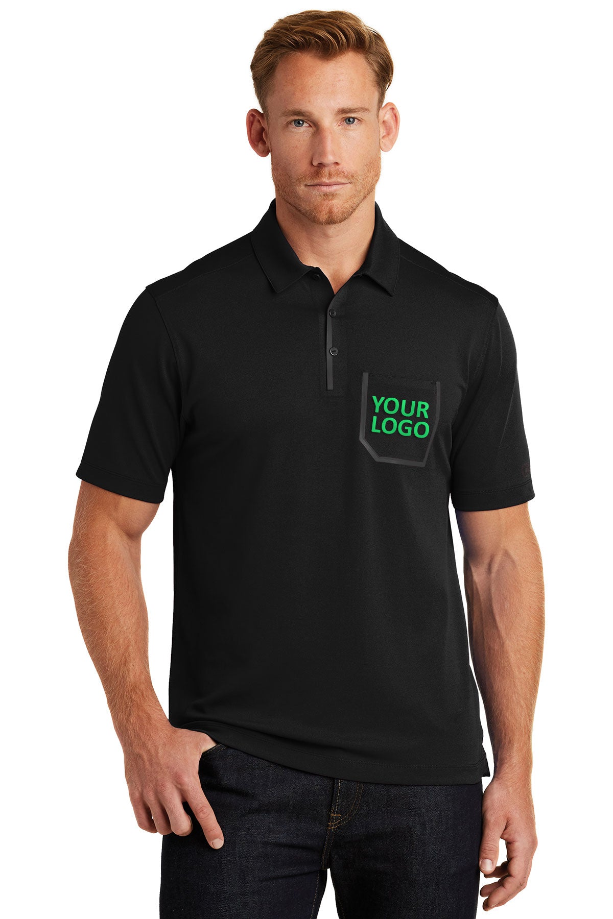 OGIO Blacktop OG131 custom polo shirts embroidered