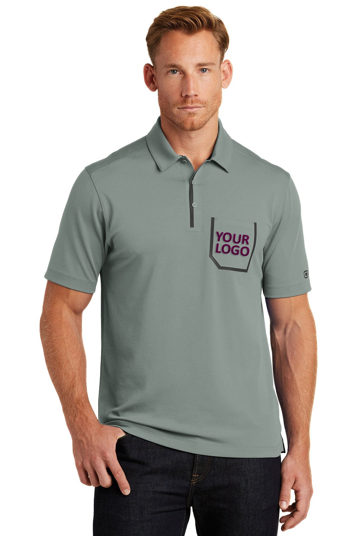 OGIO Rogue Grey OG131 custom polo shirts dri fit