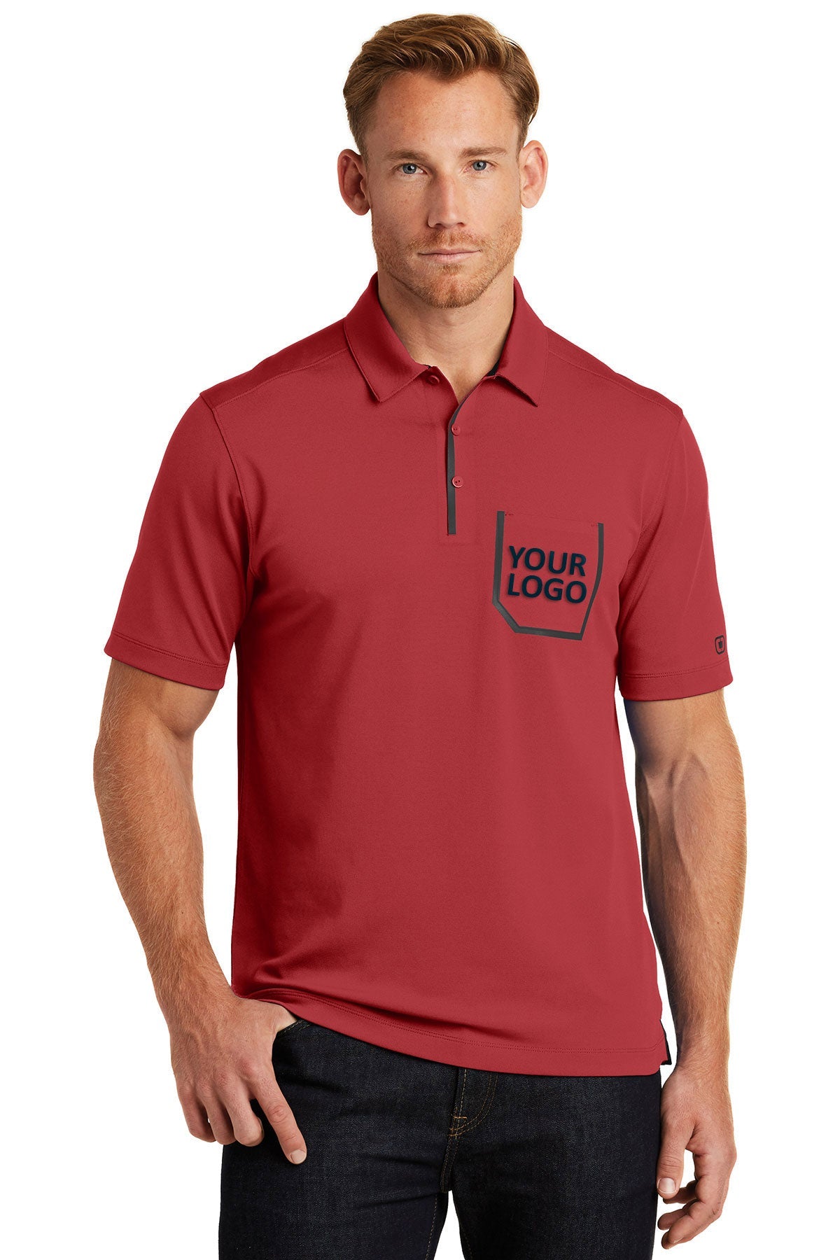 OGIO Signal Red OG131 custom polo shirts dri fit