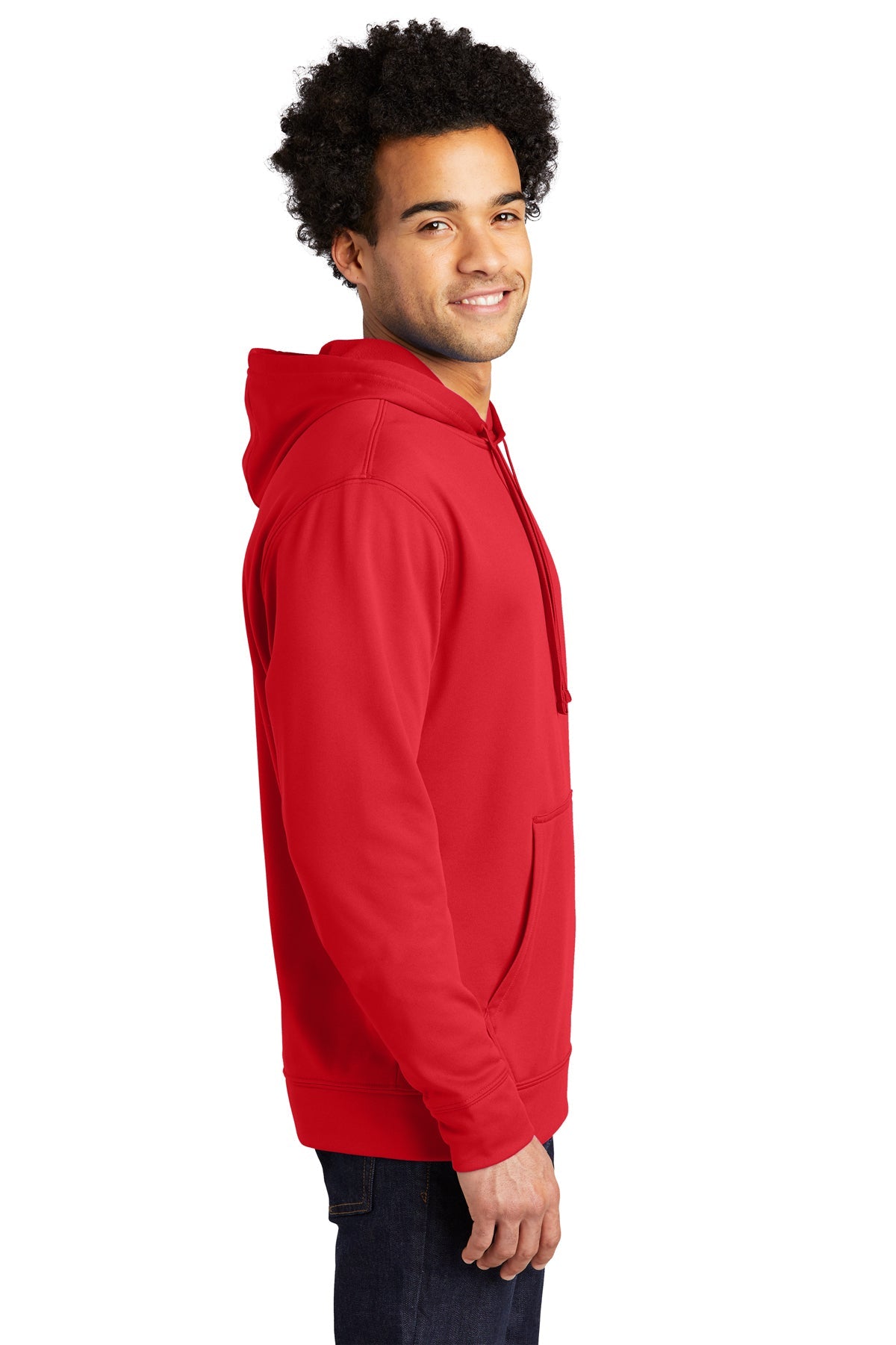Port & Company Performance Branded Fleece Hoodies, Red