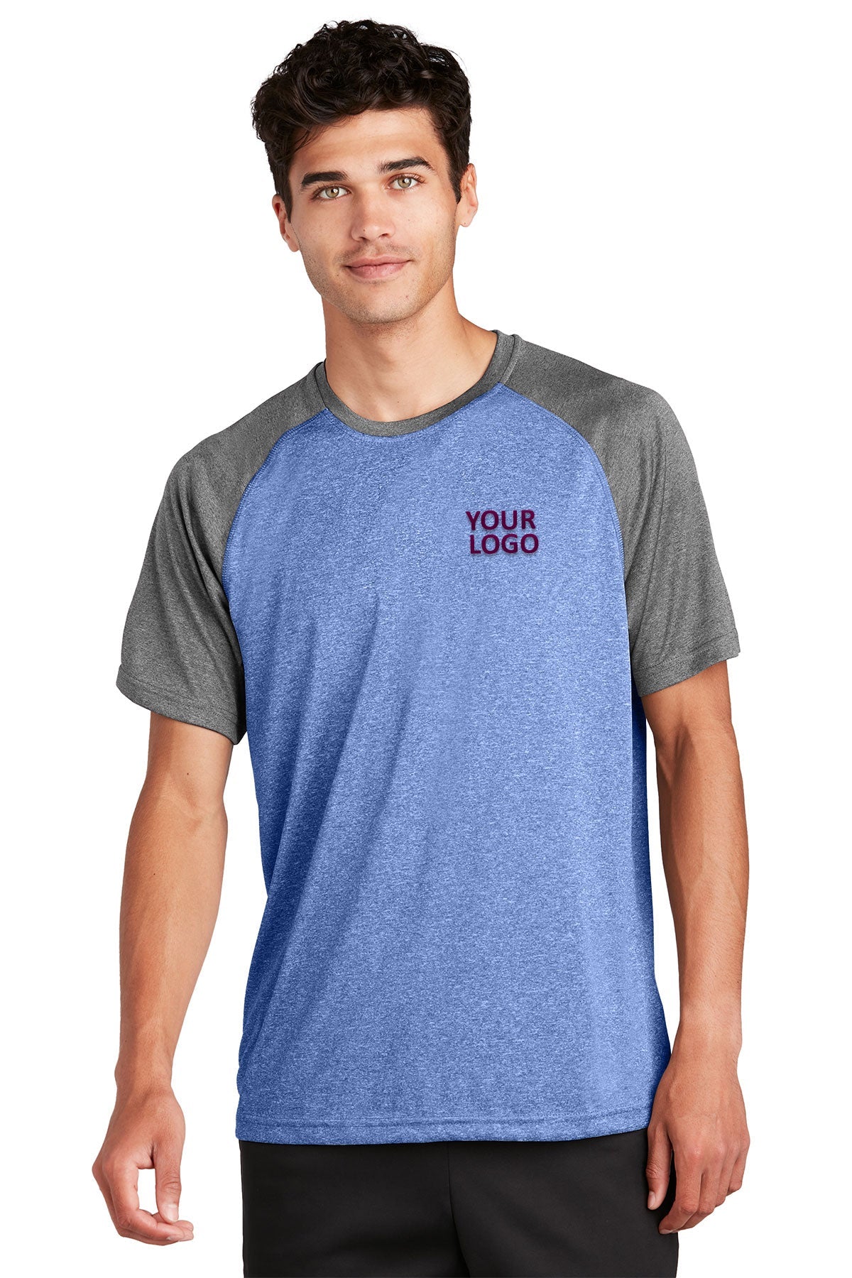 Sport-Tek Heather-On-Heather Contender Tee