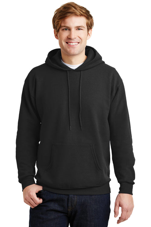 Hanes Ecosmart Full Zip Hooded Sweatshirt P180 Black