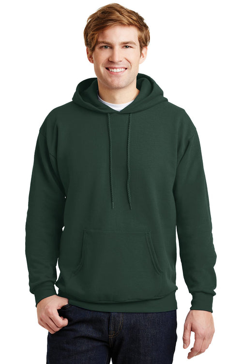 Hanes Ecosmart Full Zip Hooded Sweatshirt P180 Deep Forest