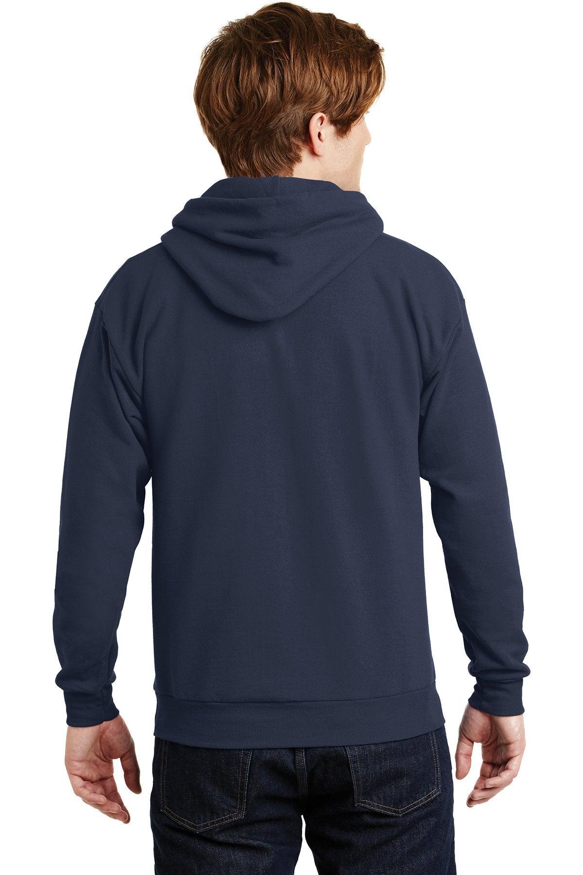 Hanes Ecosmart Pullover Hooded Sweatshirt P170 Navy