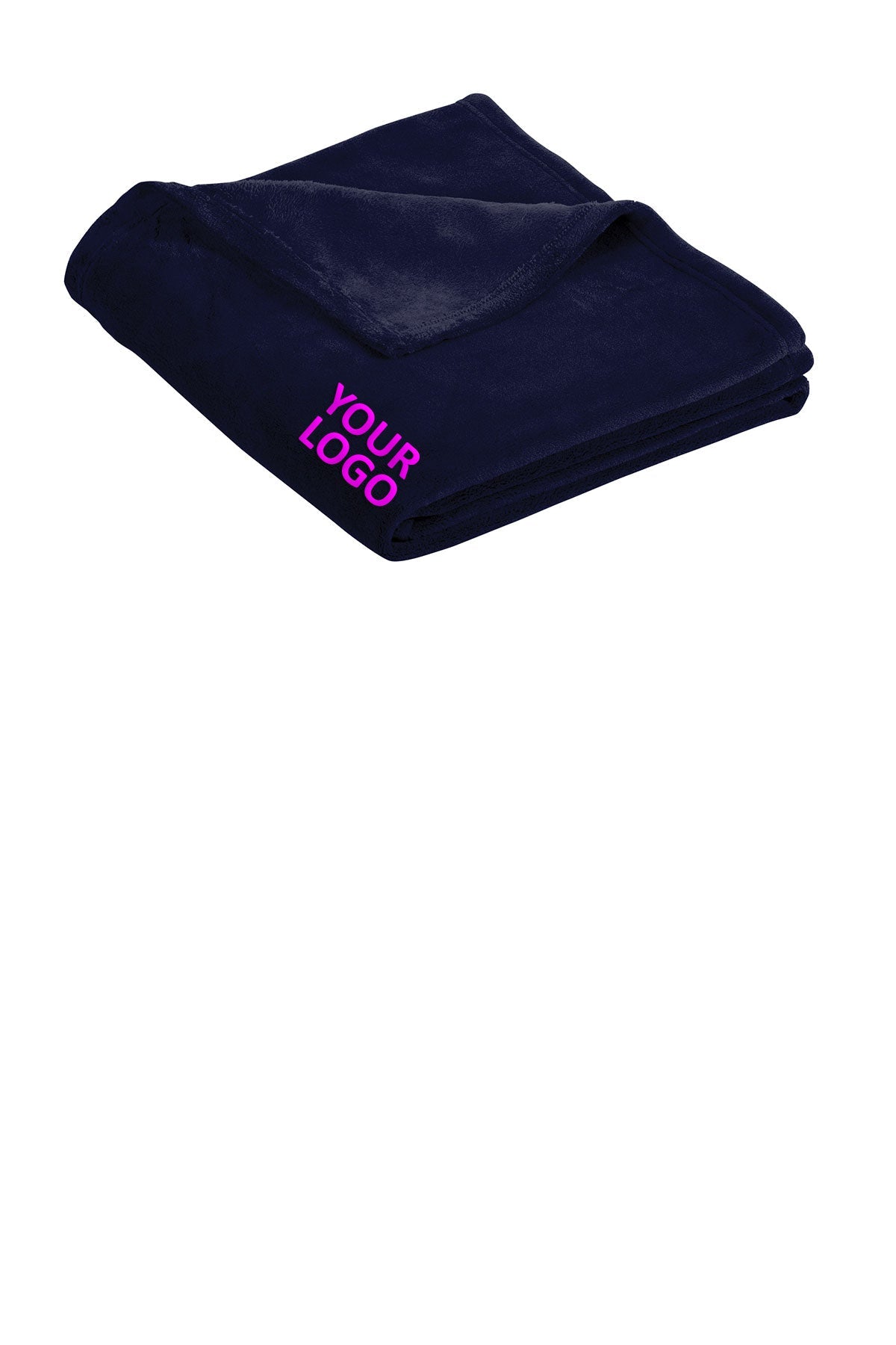 Port Authority Ultra Plush Customized Blankets, Deep Navy