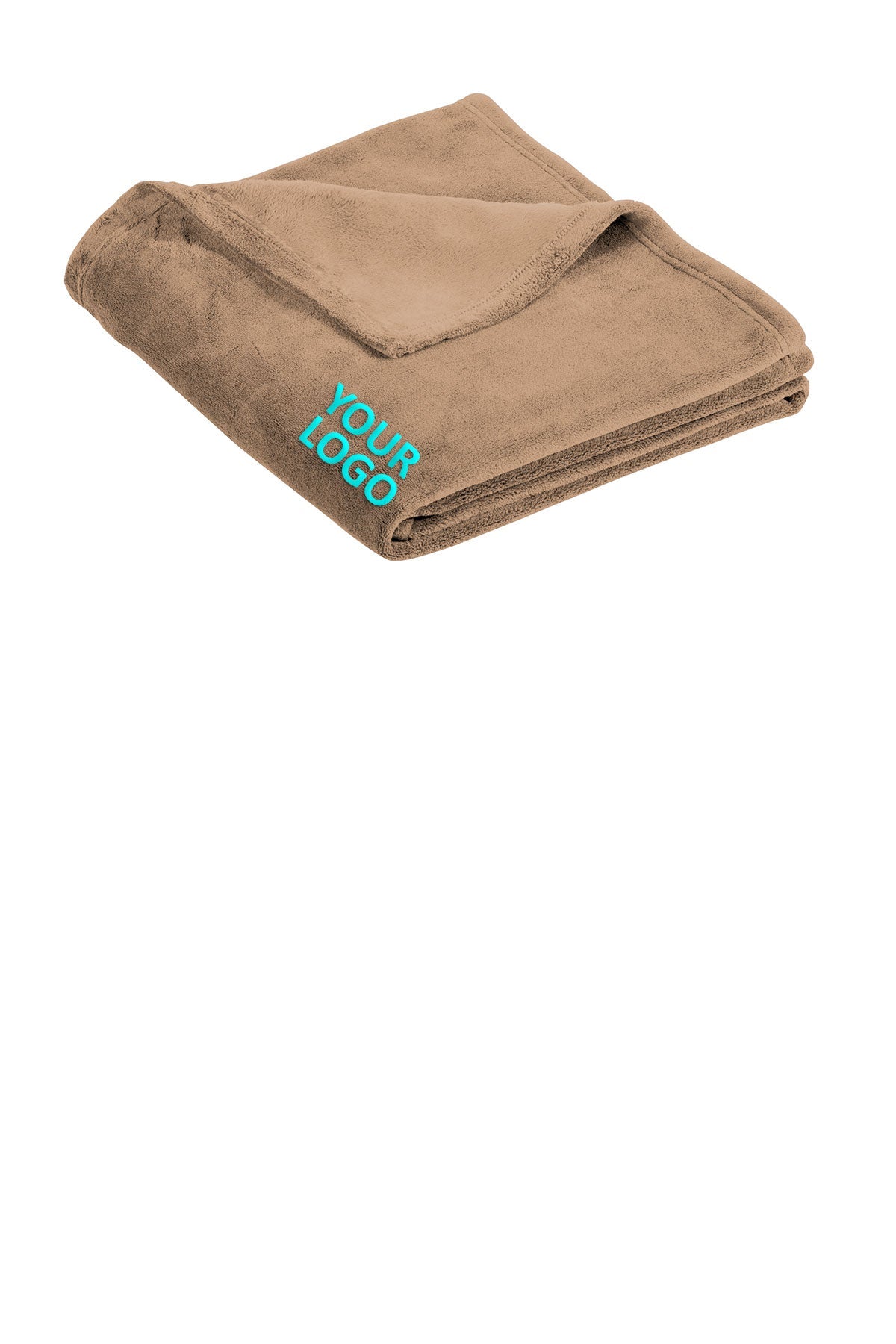 Port Authority Ultra Plush Customized Blankets, Fawn