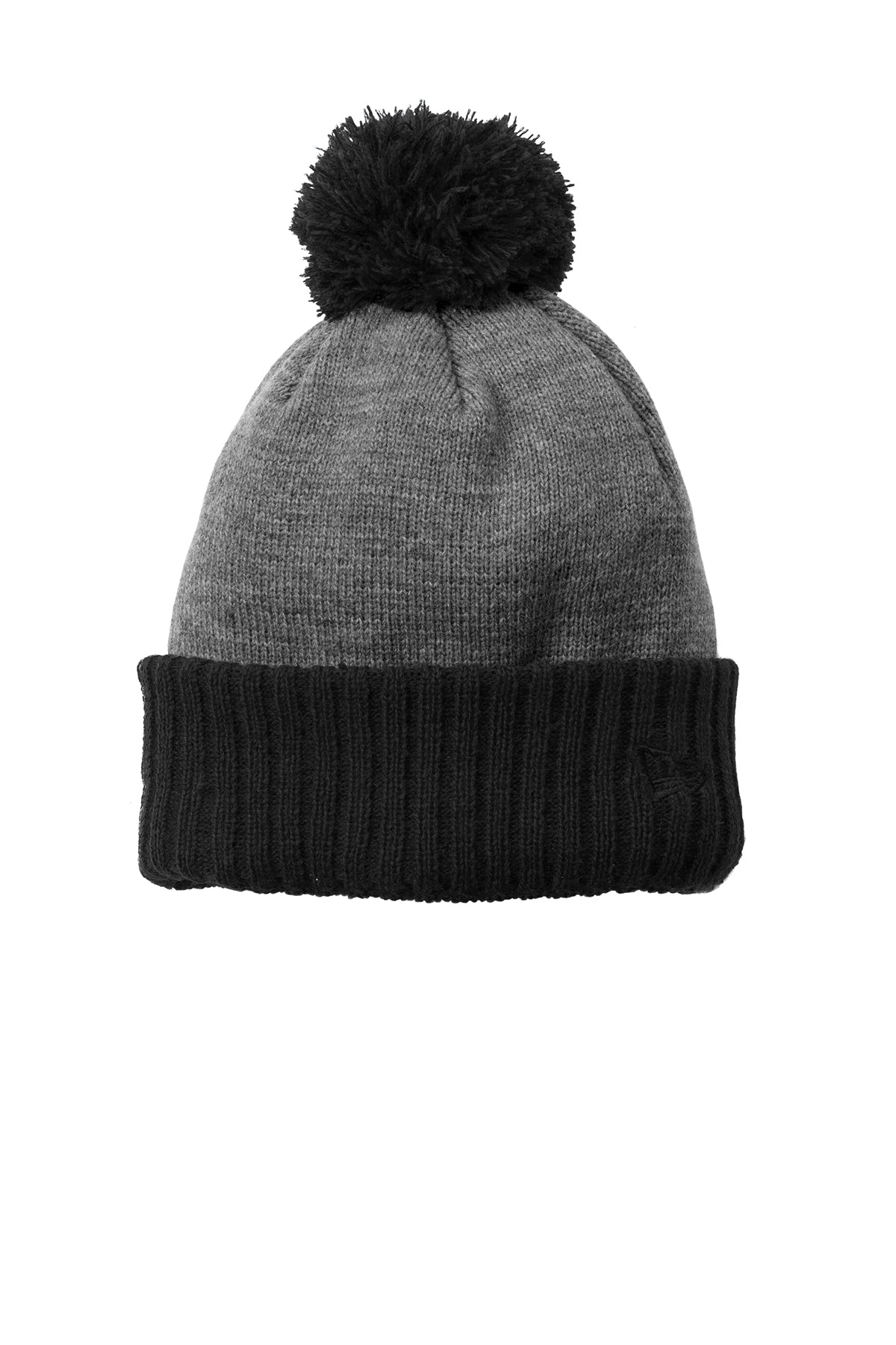 new era colorblock cuffed beanie ne904 black heather grey