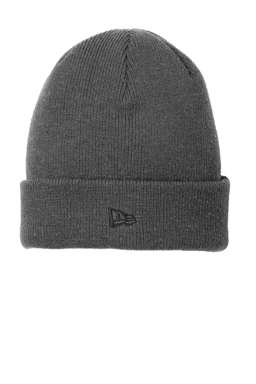 New Era Colorblock Cuffed Branded Beanies, Black/ Heather Grey