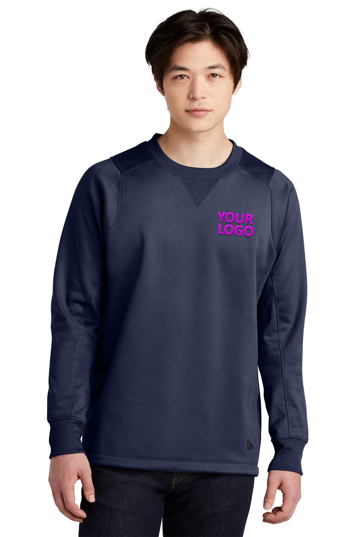 New Era Venue Fleece Branded Sweatshirts, True Navy