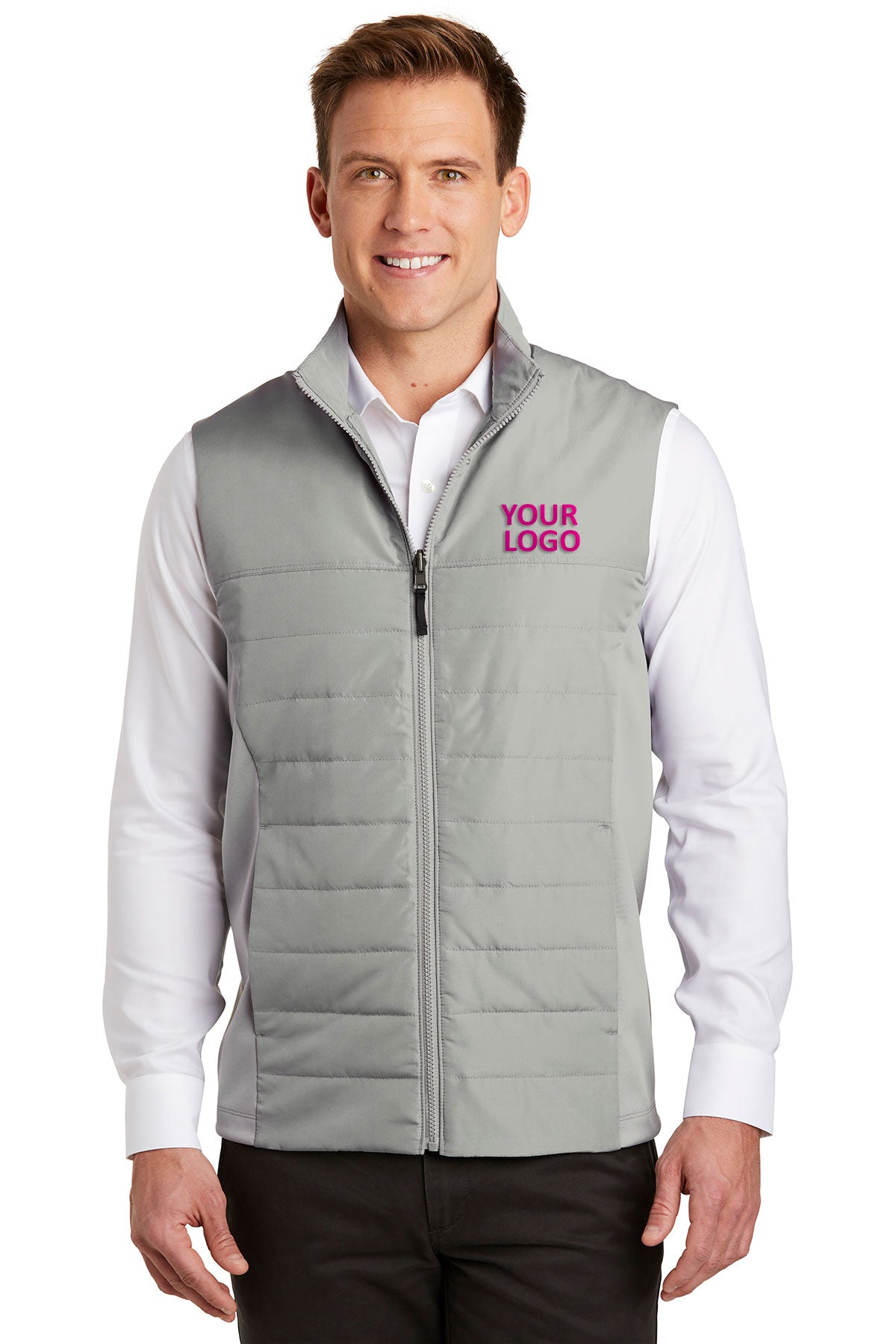 Port Authority Gusty Grey J903 business jackets with logo