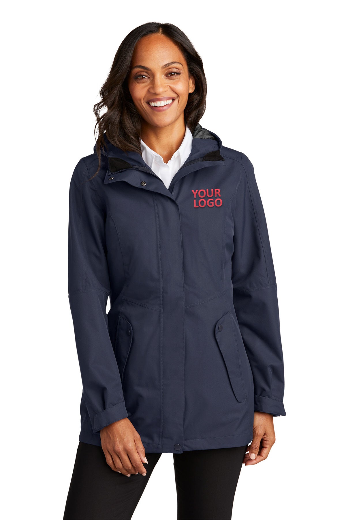 Port Authority River Blue Navy L900 company jackets with logo