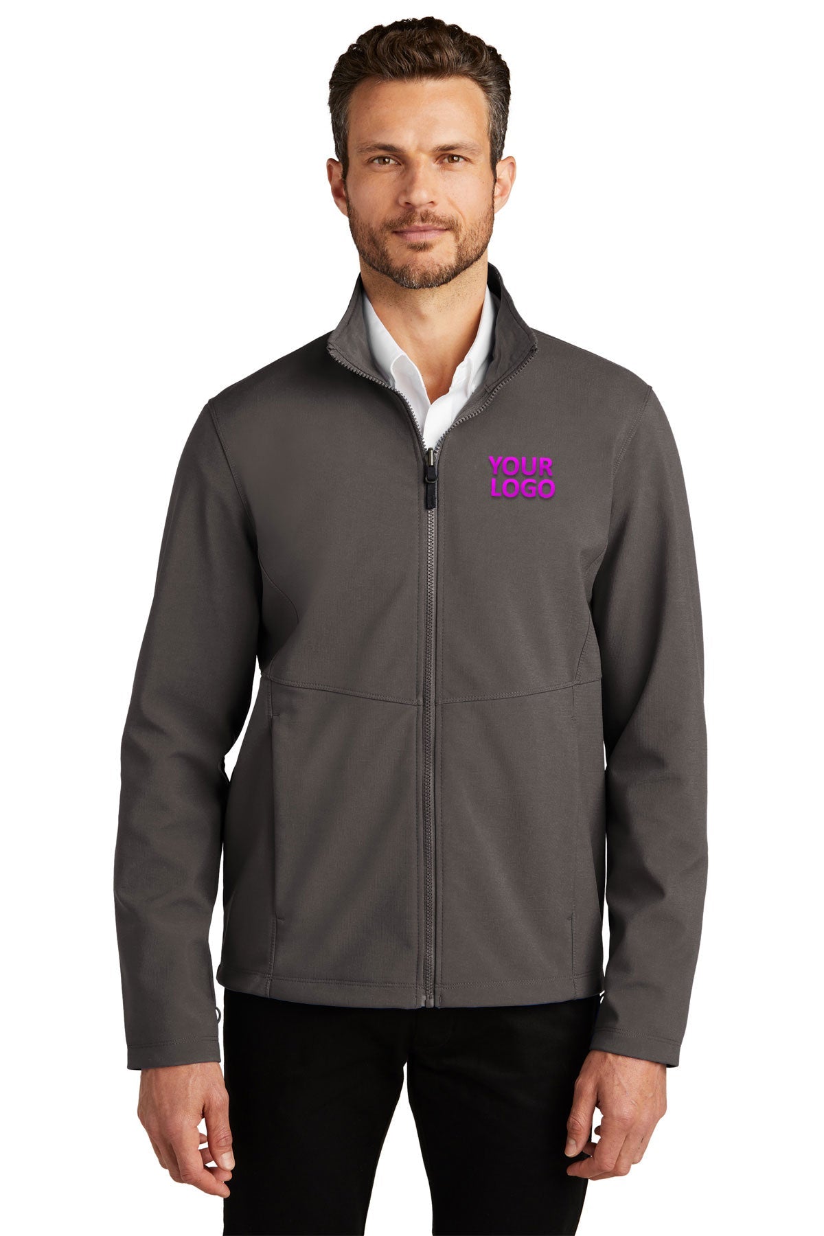 Port Authority Graphite J901 promotional jackets company logo