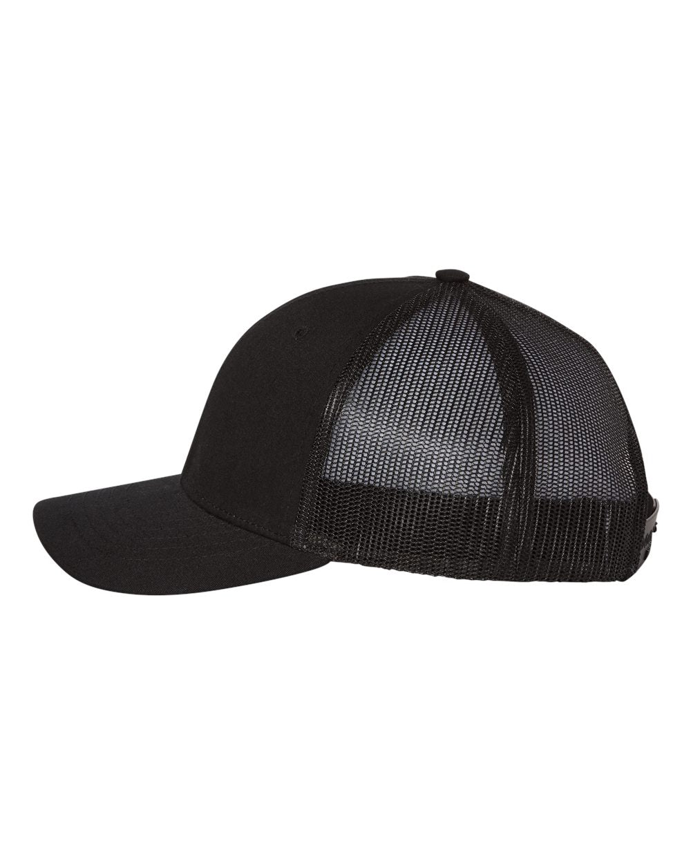 Richardson Youth Customized Trucker Snapback Caps, Black