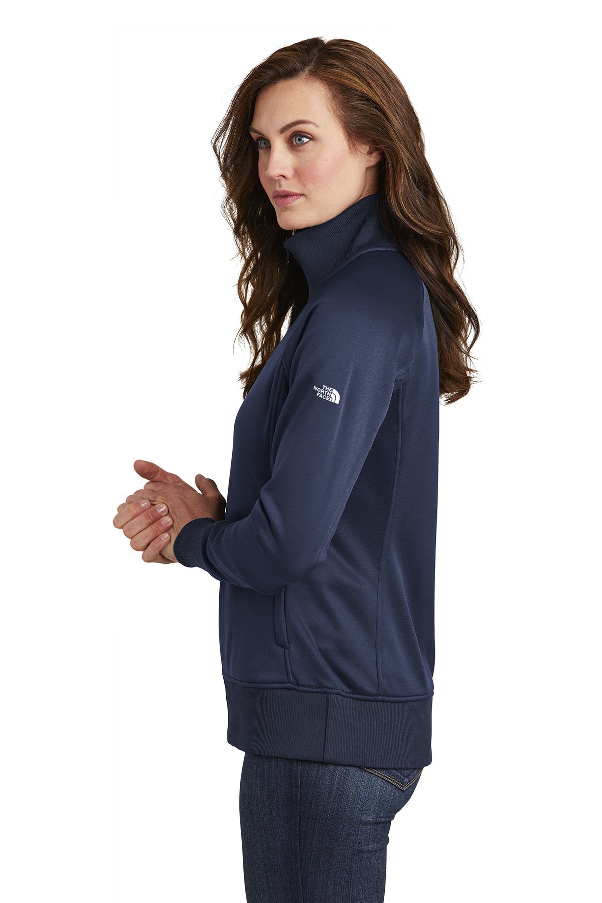 The North Face Ladies Tech FullZip Fleece Jacket Urban Navy