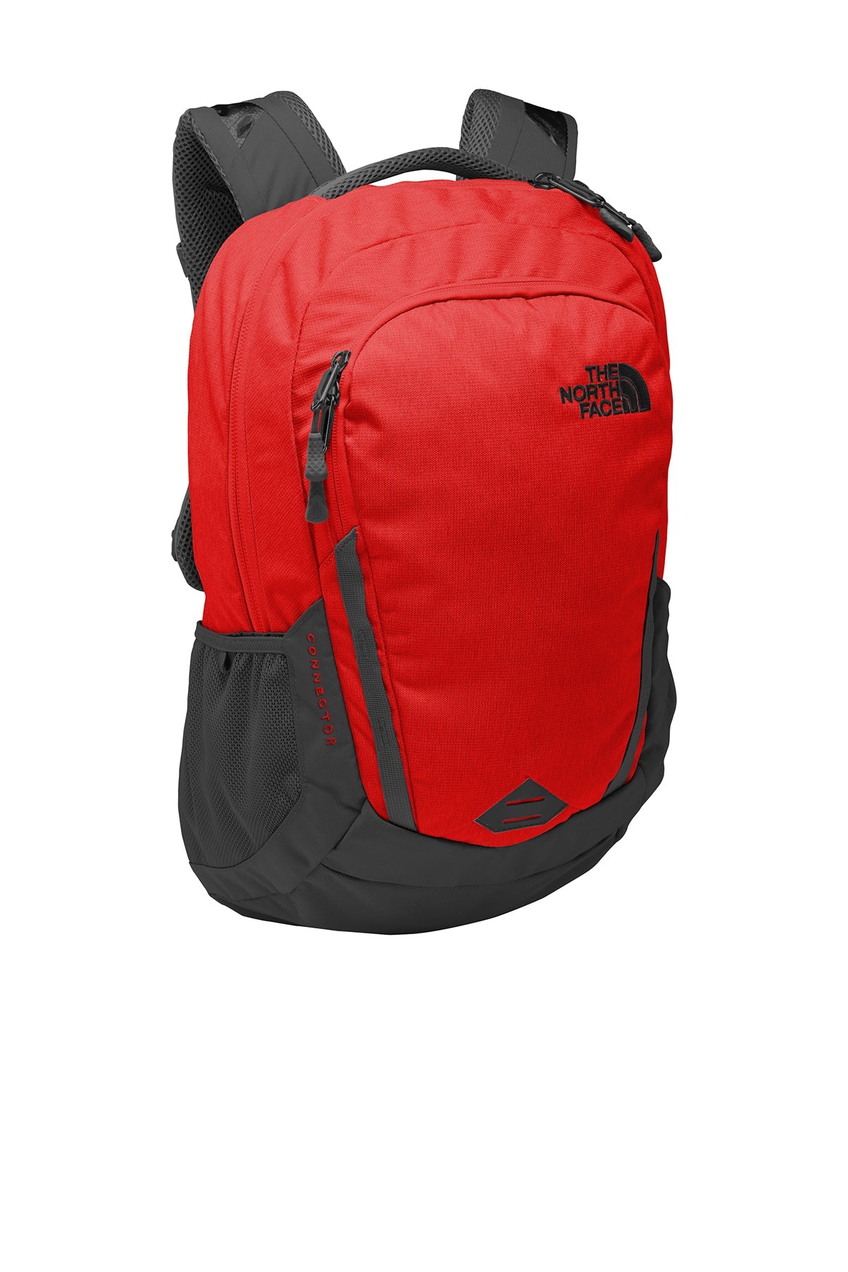 Custom North Face Connector Backpack Rage Red Asphalt Grey