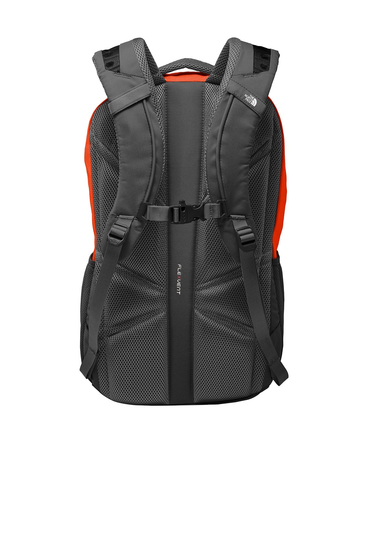 Grey and orange north face backpack best sale