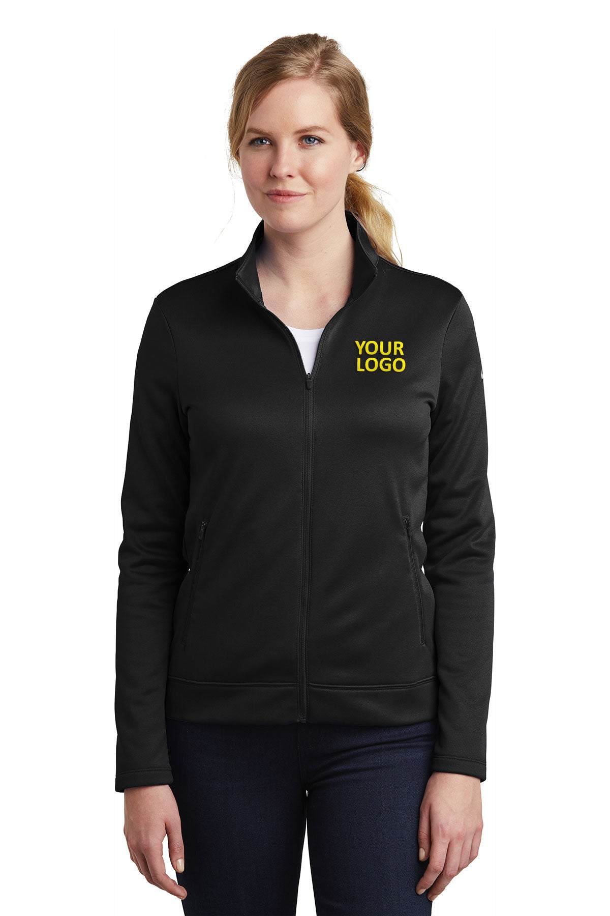 Nike Black NKAH6260 embroidered jackets for business