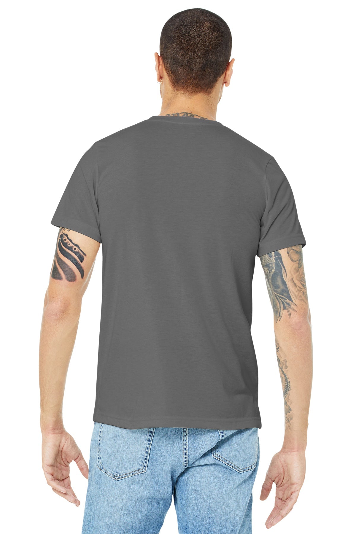 bella + canvas unisex made in the usa jersey short sleeve t-shirt 3001u asphalt