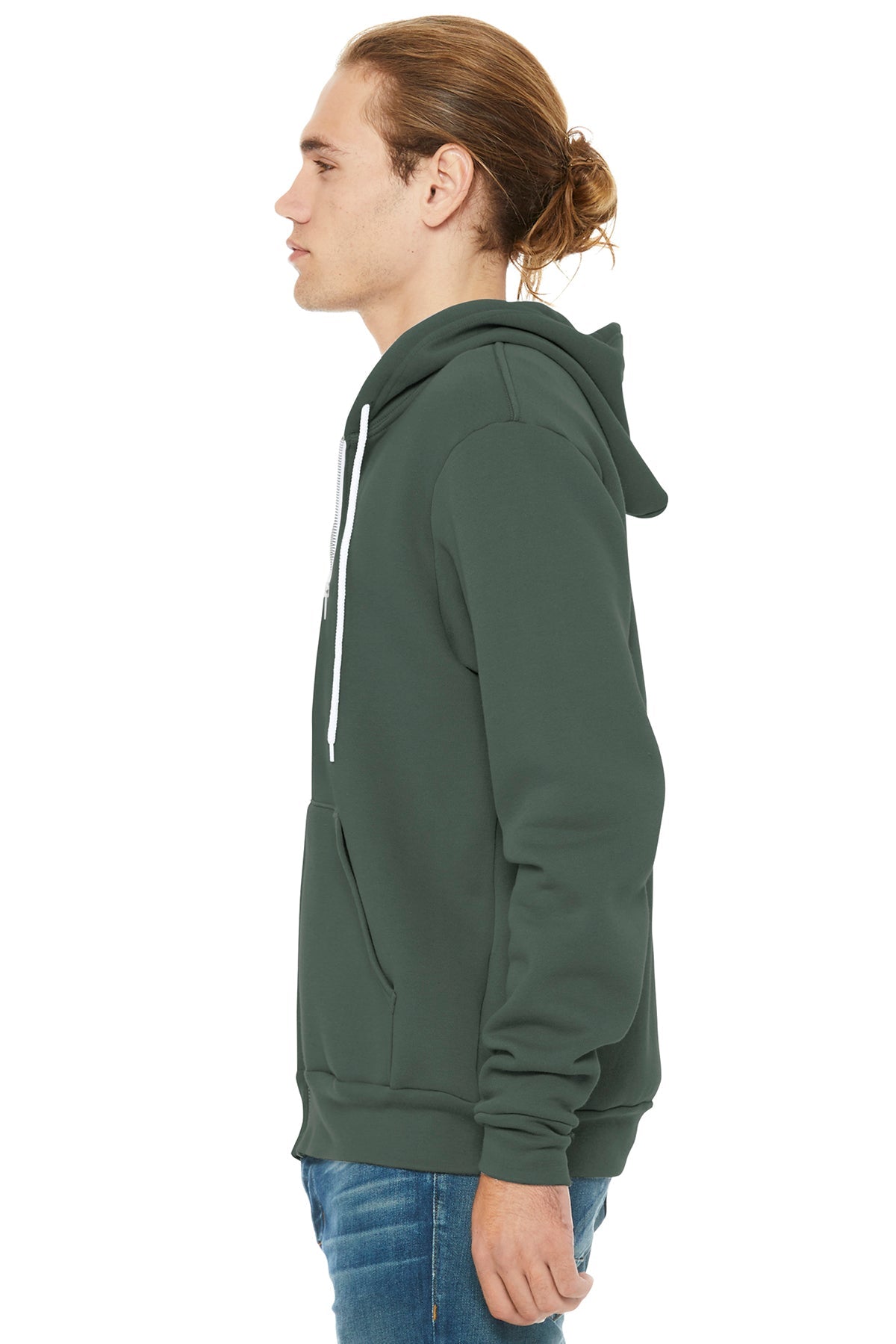 bella + canvas_3739_military green_company_logo_sweatshirts