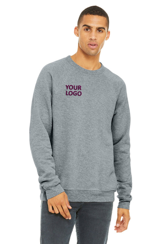 Bella + Canvas Athletic Heather 3901 custom business sweatshirts