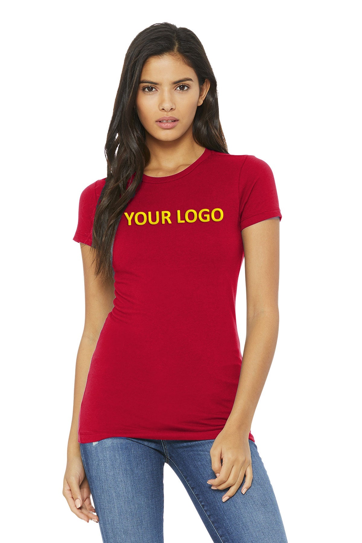 bella + canvas ladies the favorite t-shirt 6004 red