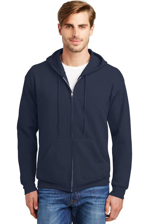 Hanes Ecosmart Pullover Hooded Sweatshirt P170 Navy