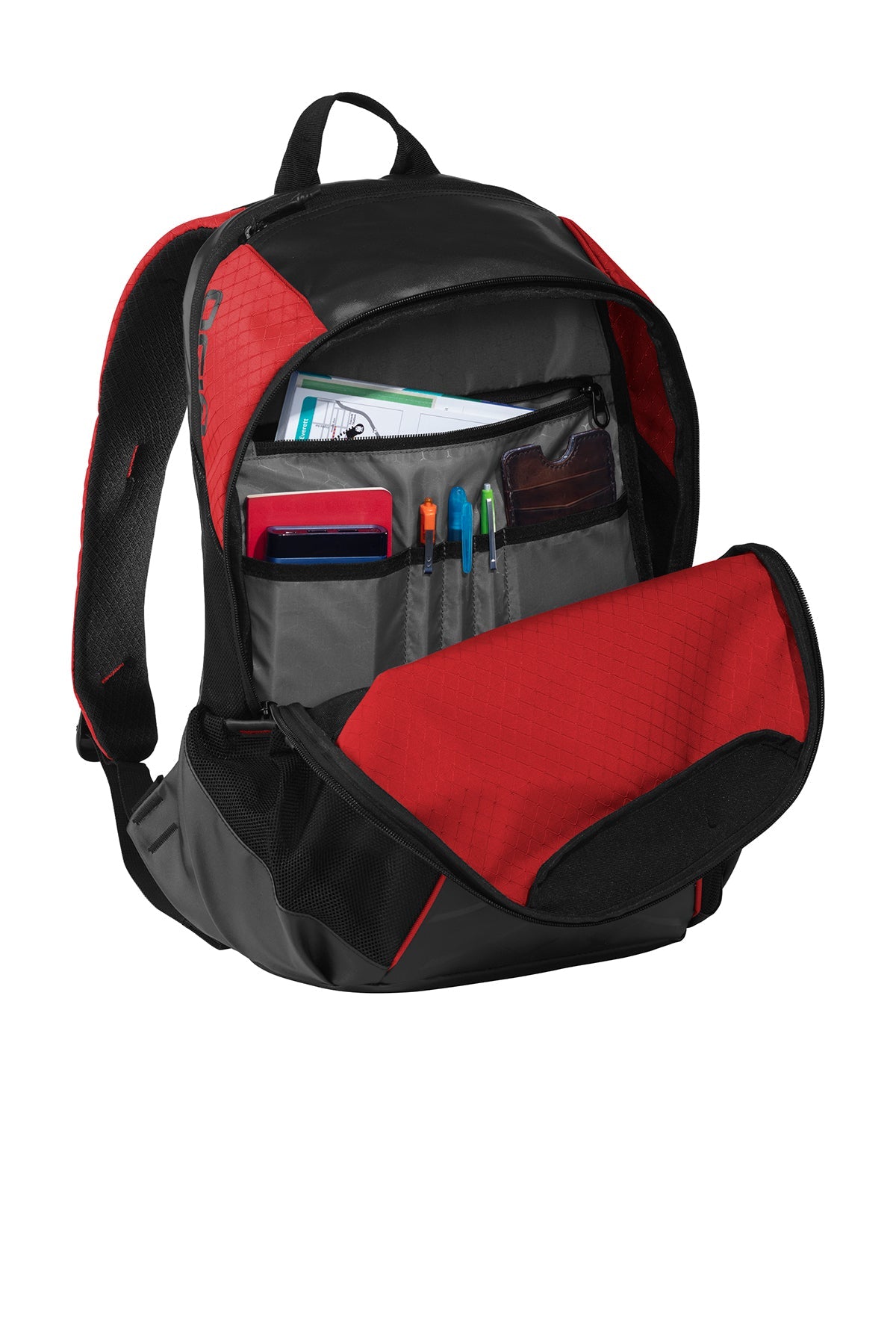 OGIO Basis Customzied Backpacks, Ripped Red