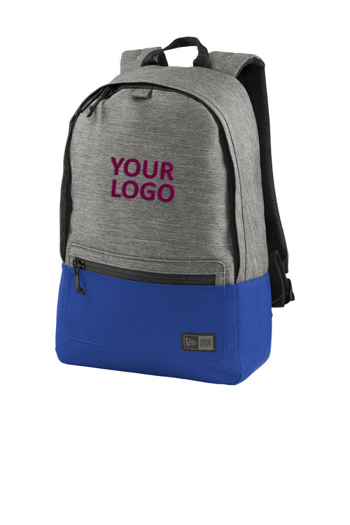 New Era Legacy Branded Duffels, Grey TwillHeather/ Royal