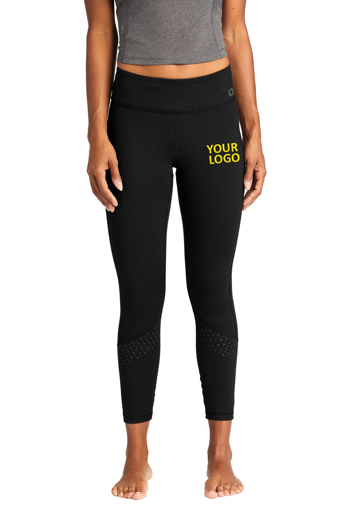 ogio endurance ladies laser tech legging loe402 blacktop