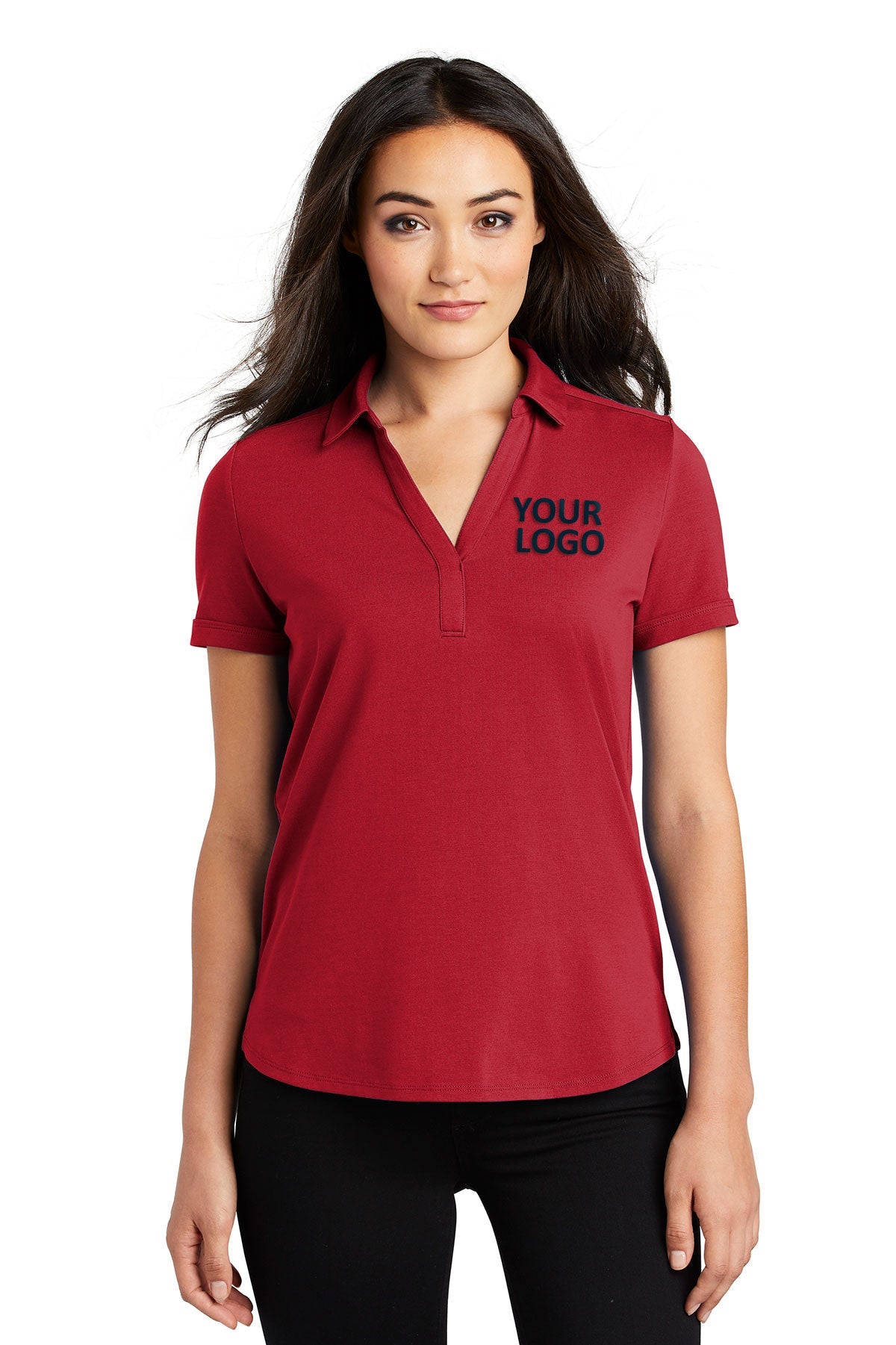 OGIO Signal Red LOG138 polo shirts with company logo