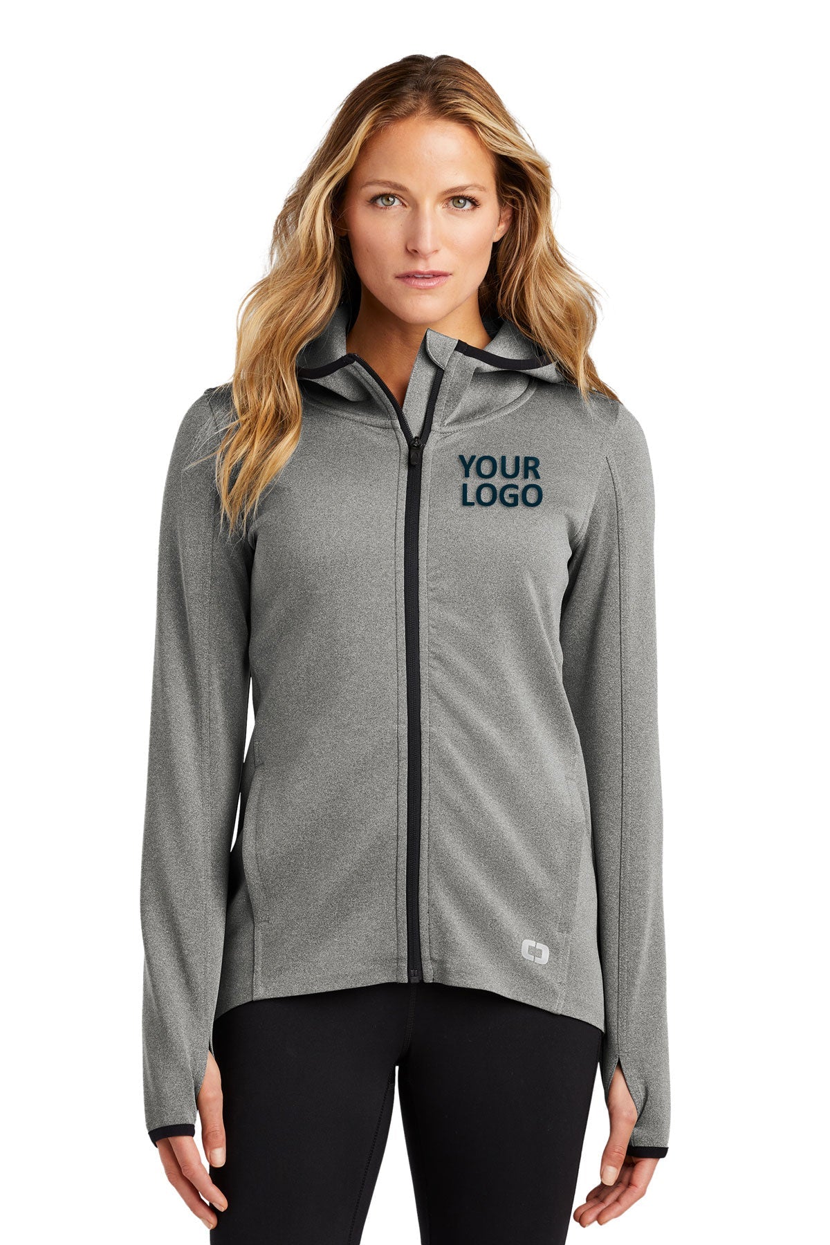 OGIO Endurance Heather Grey LOE728 company embroidered jackets
